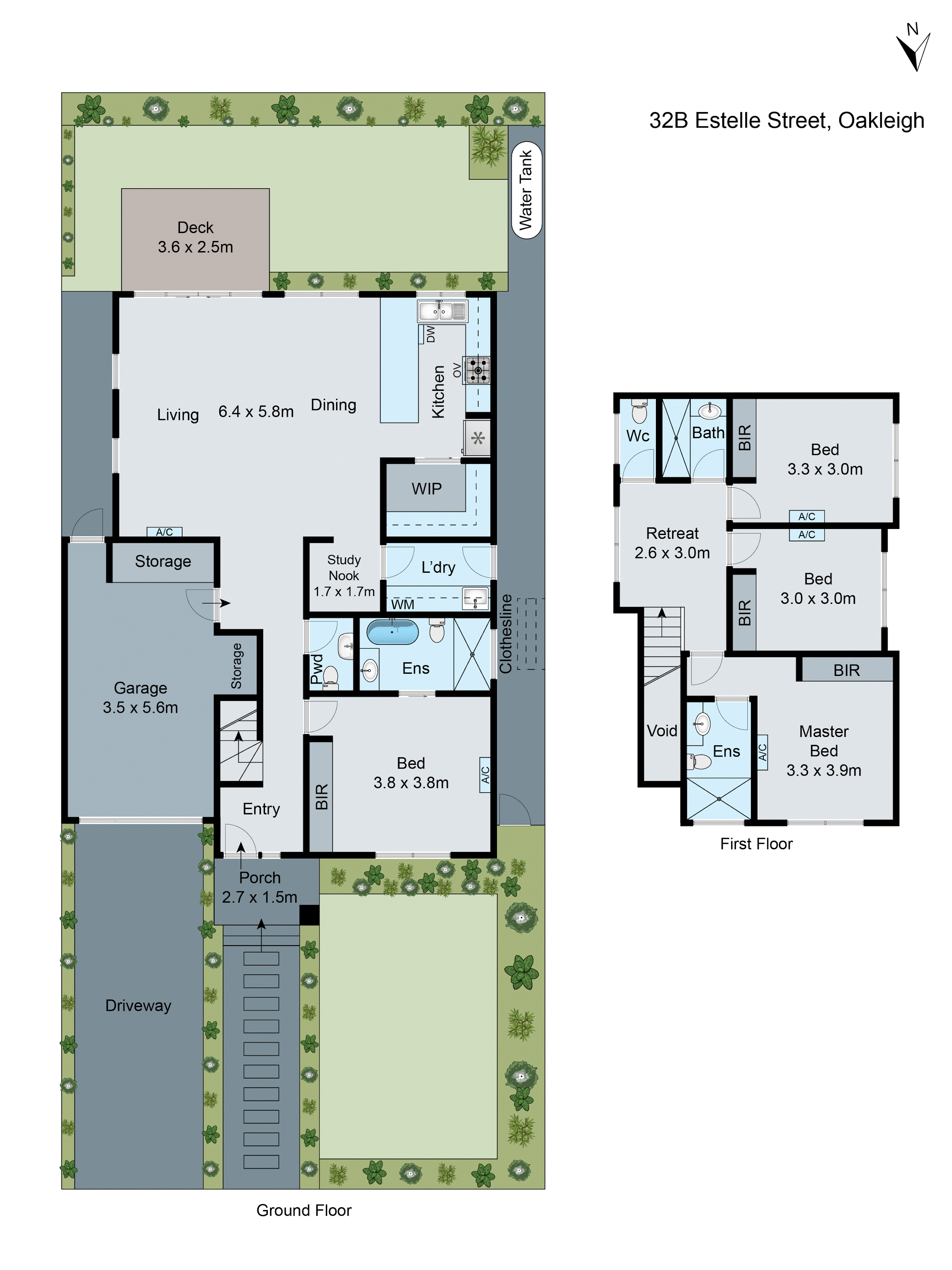 32B Estelle Street, Oakleigh VIC 3166 - Floorplan