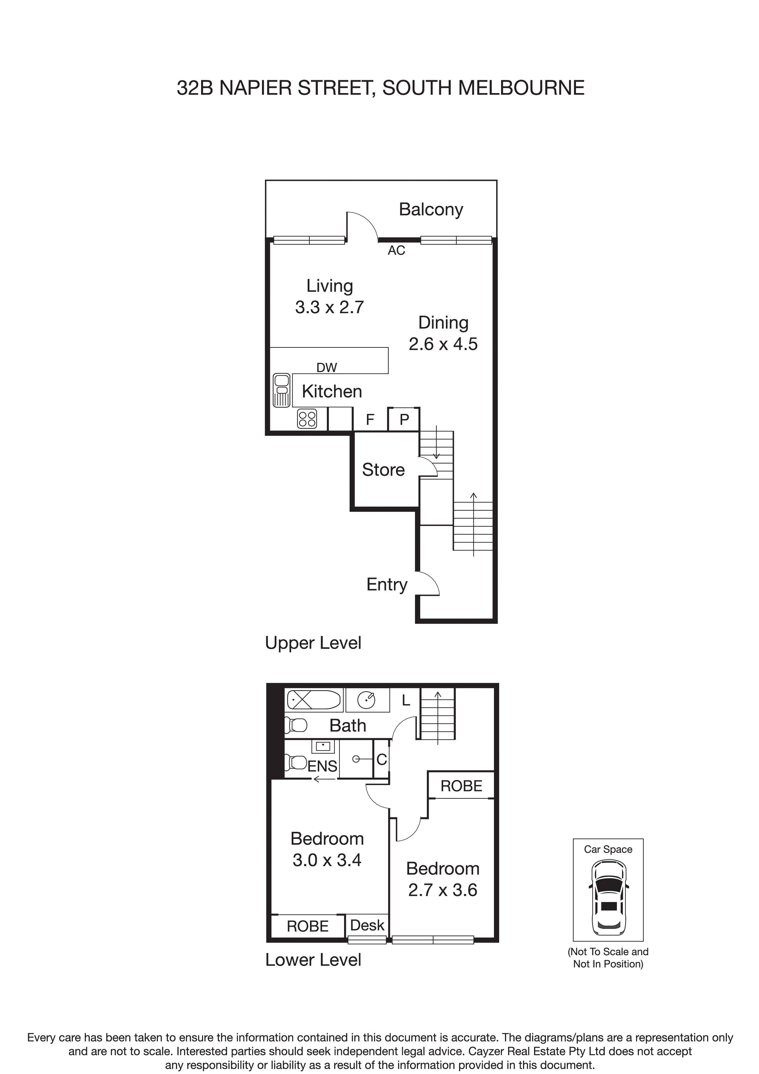 32B Napier Street, SOUTH MELBOURNE VIC 3205 - Floorplan
