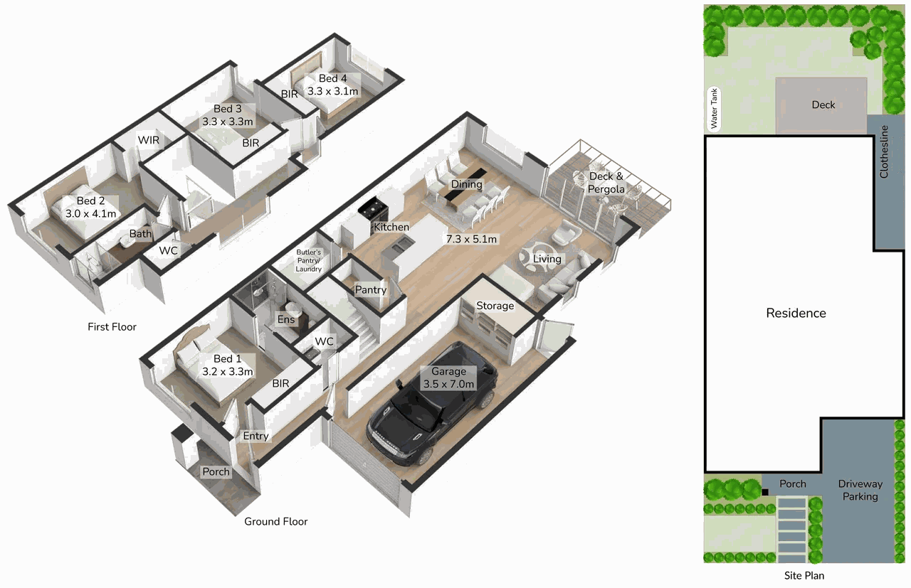 32D Estelle Street, Oakleigh VIC 3166 - Floorplan
