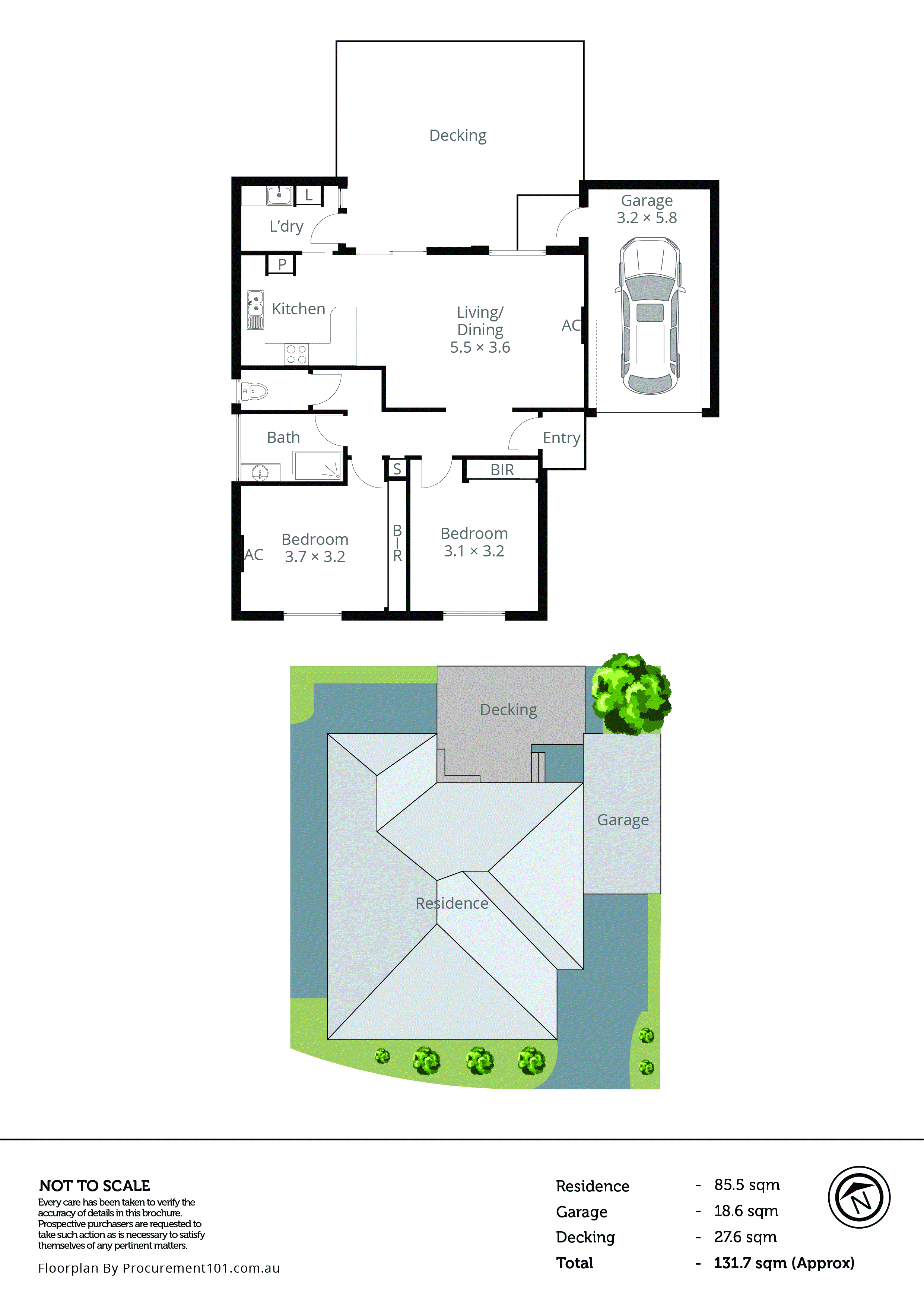 3/3-5 McClure Road, Dingley Village VIC 3172 - Floorplan