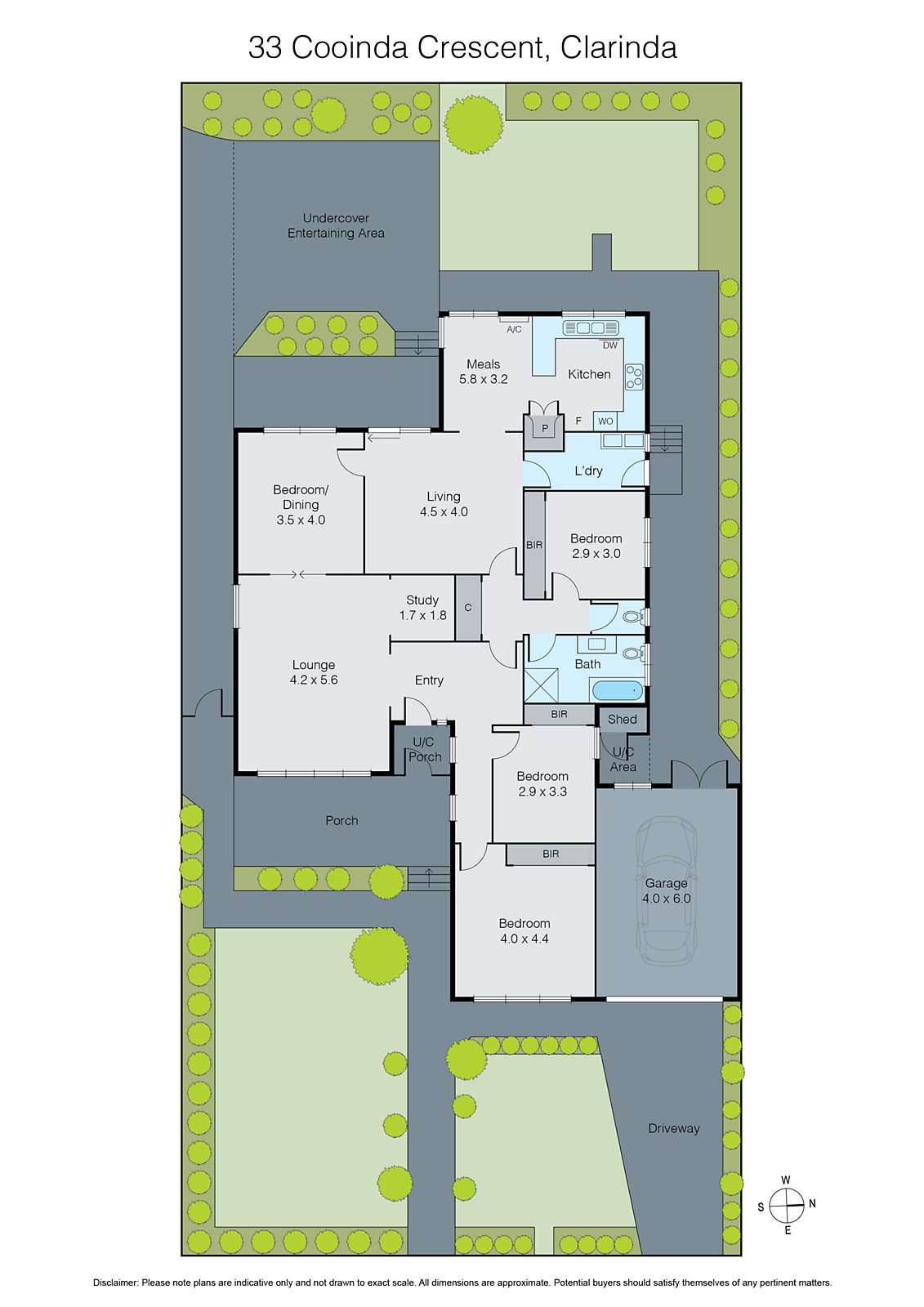 33 Cooinda Crescent, Clarinda VIC 3169 - Floorplan