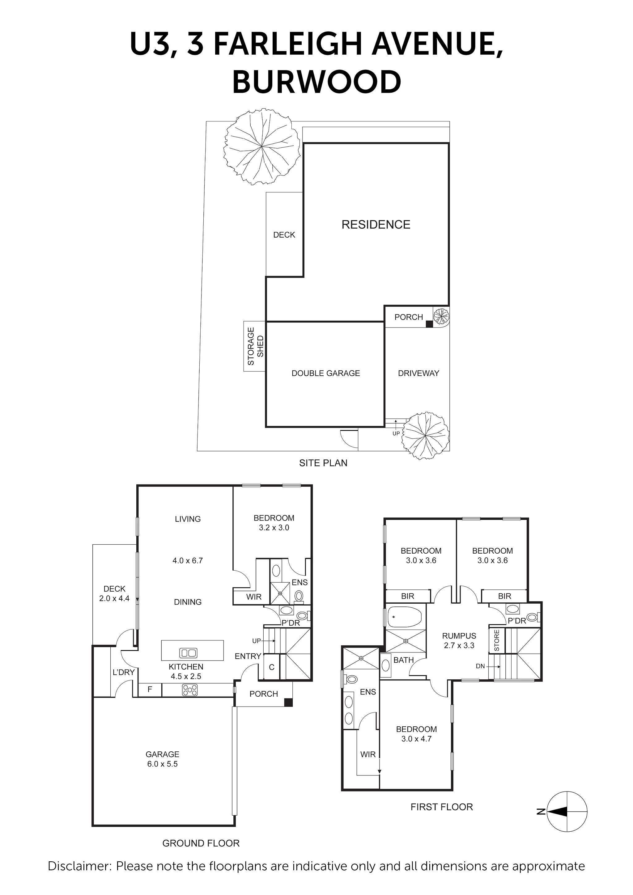 3/3 Farleigh Avenue, Burwood VIC 3125 - Floorplan
