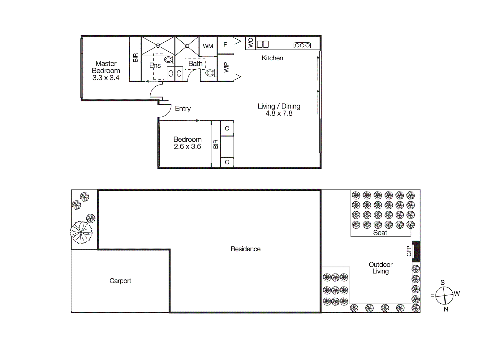 3/3 Seymour Grove, Brighton VIC 3186 - Floorplan