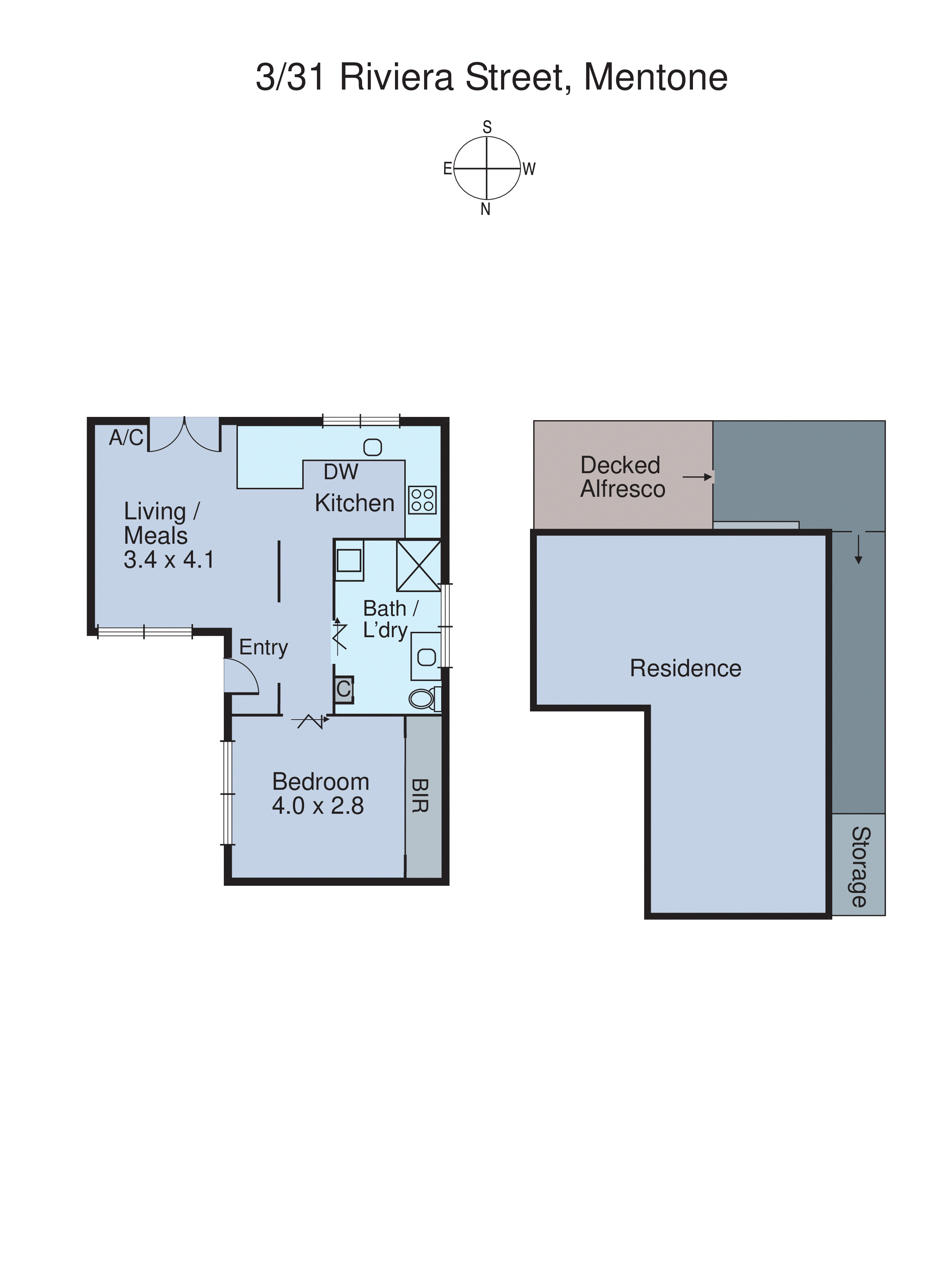 3/31 Riviera Street, Mentone VIC 3194 - Floorplan