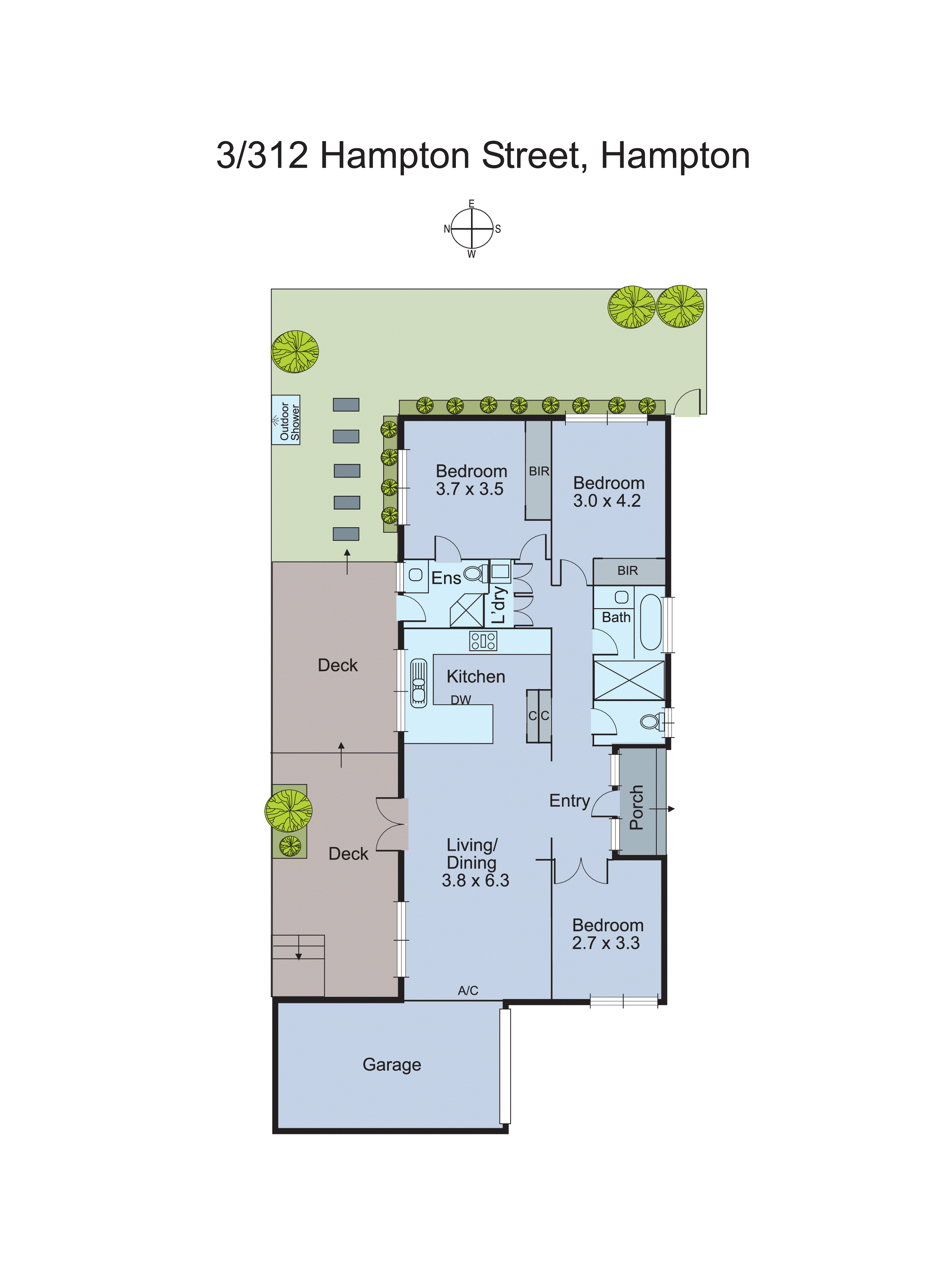 3/312 Hampton Street, Hampton VIC 3188 - Floorplan