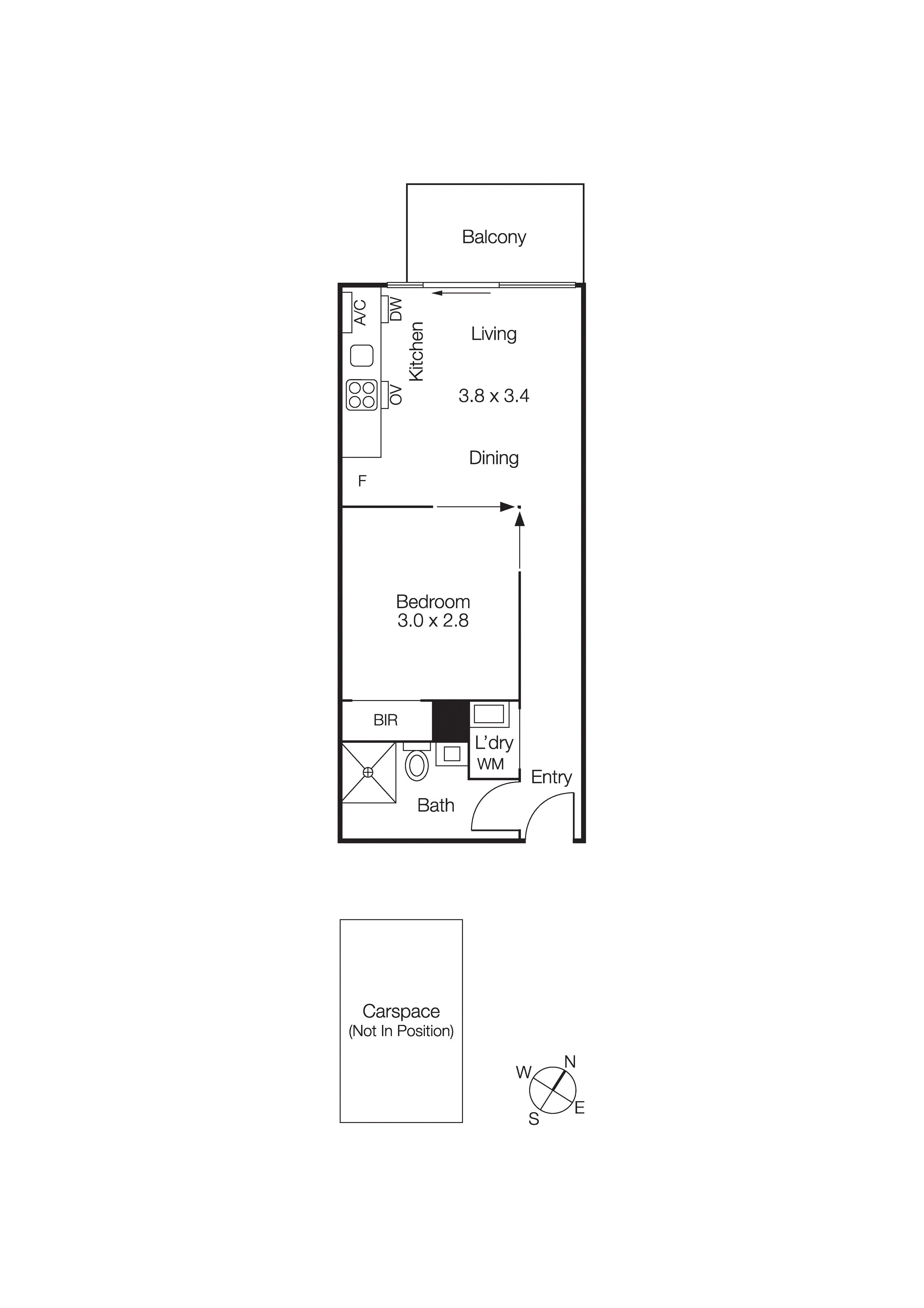 33/127 Grey Street, St Kilda VIC 3182 - Floorplan