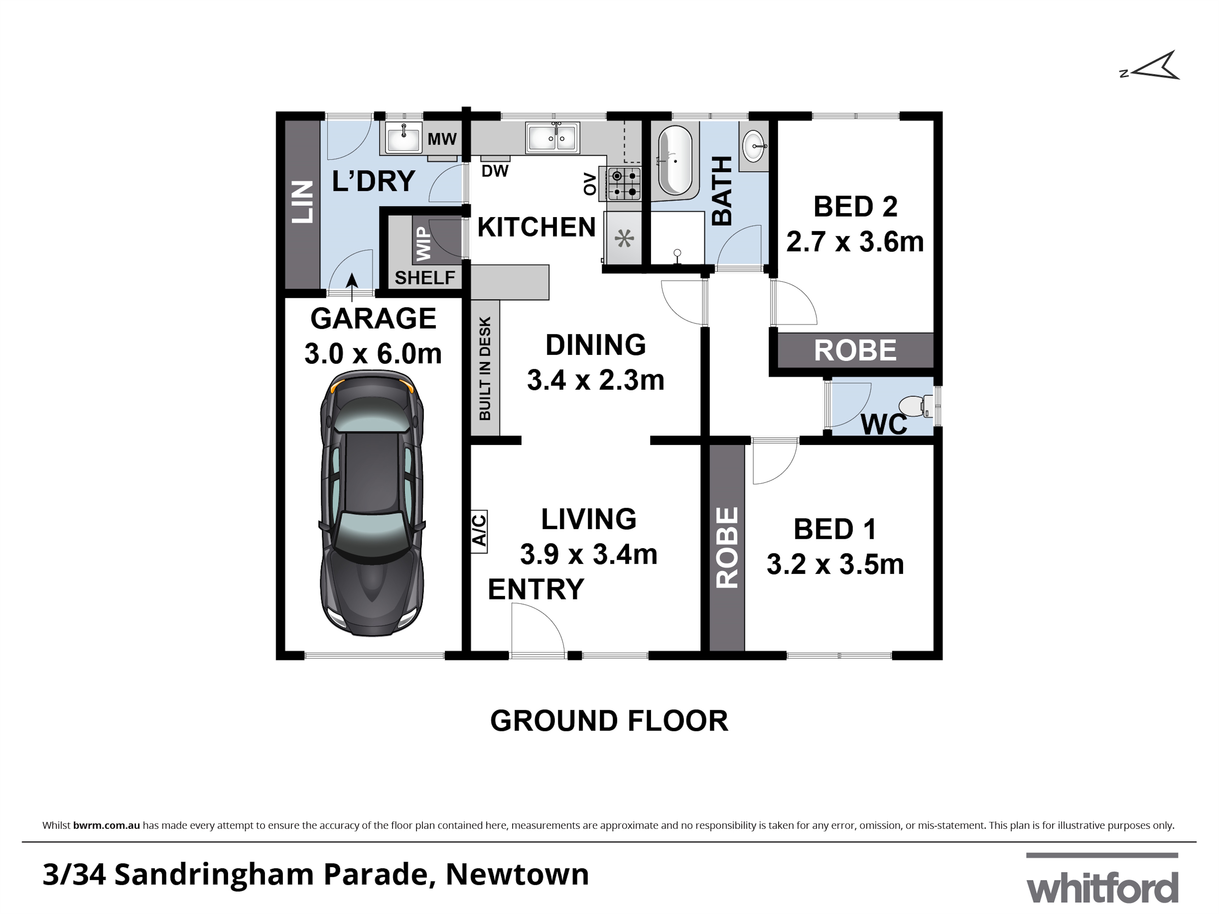 3/34 Sandringham Parade, Newtown