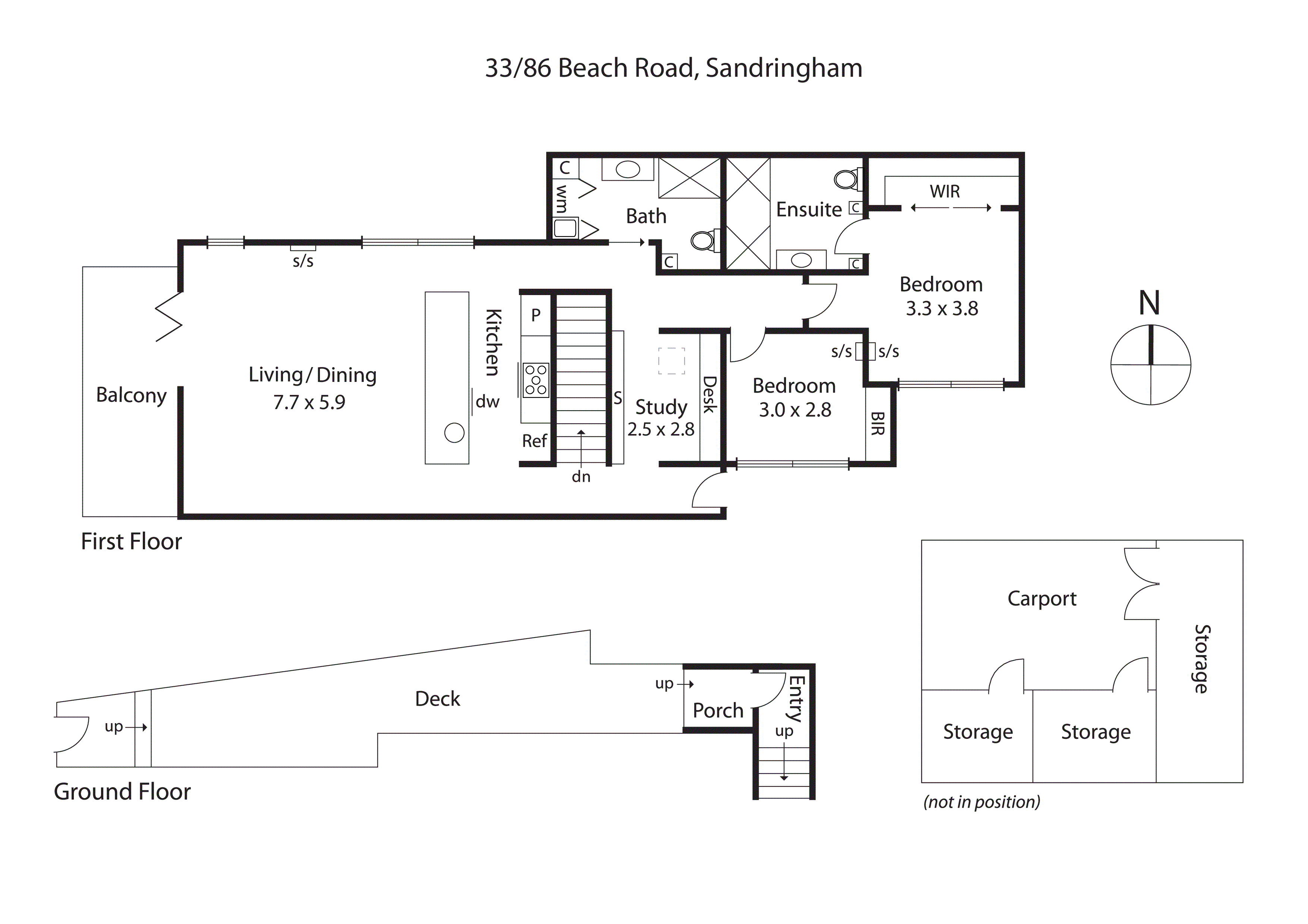 33/86-88 Beach Road, Sandringham VIC 3191 - Floorplan