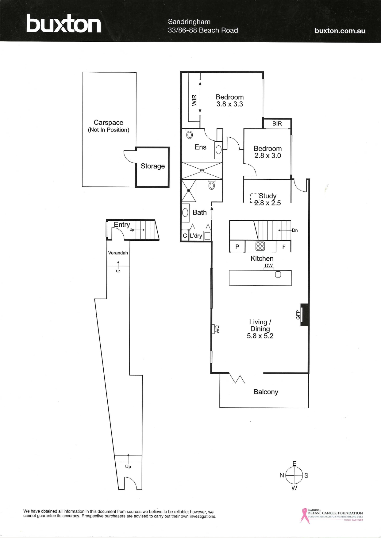 33/86-88 Beach Road, Sandringham VIC 3191 - Floorplan