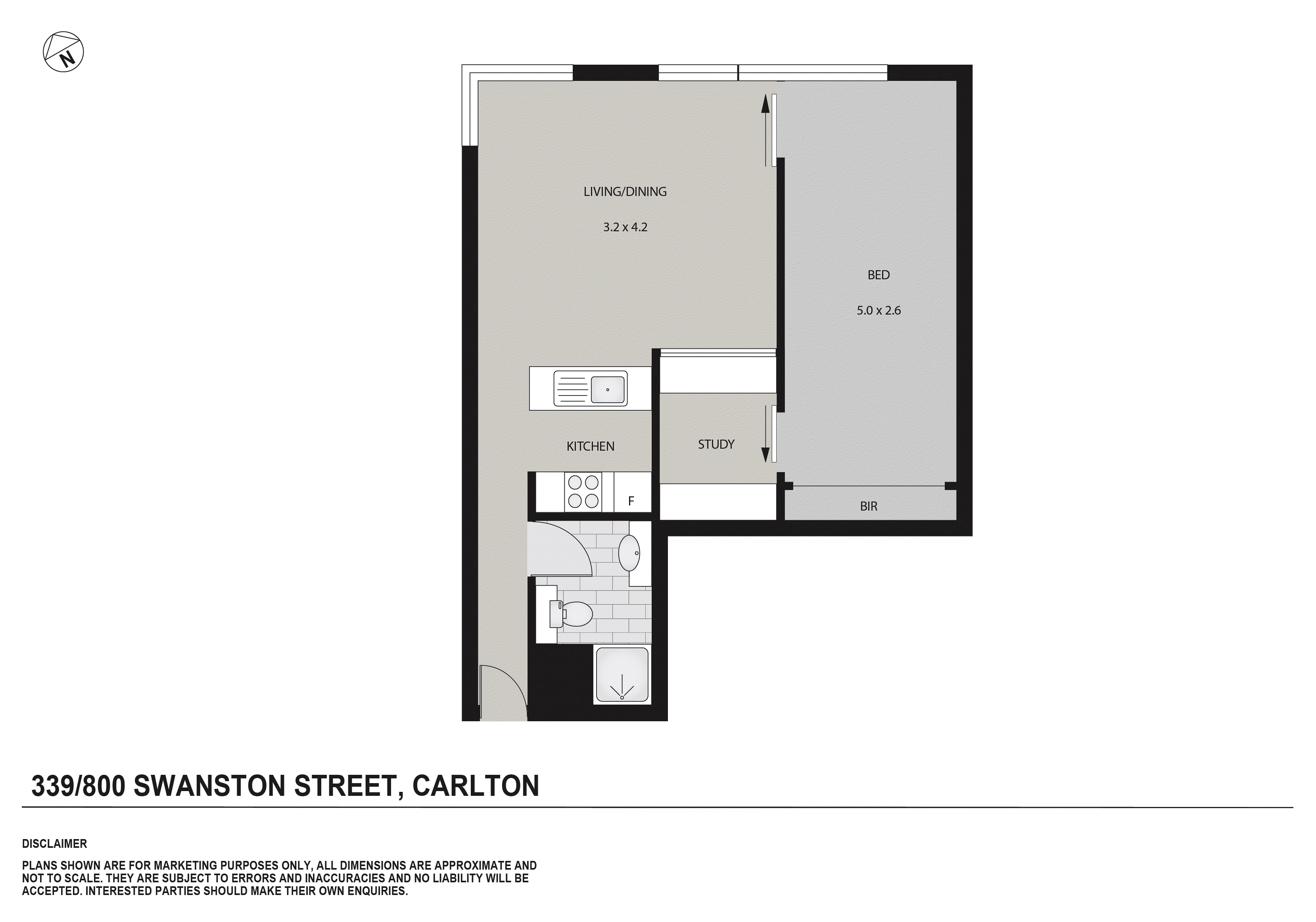 339/800 Swanston Street, Carlton VIC 3053 - Floorplan