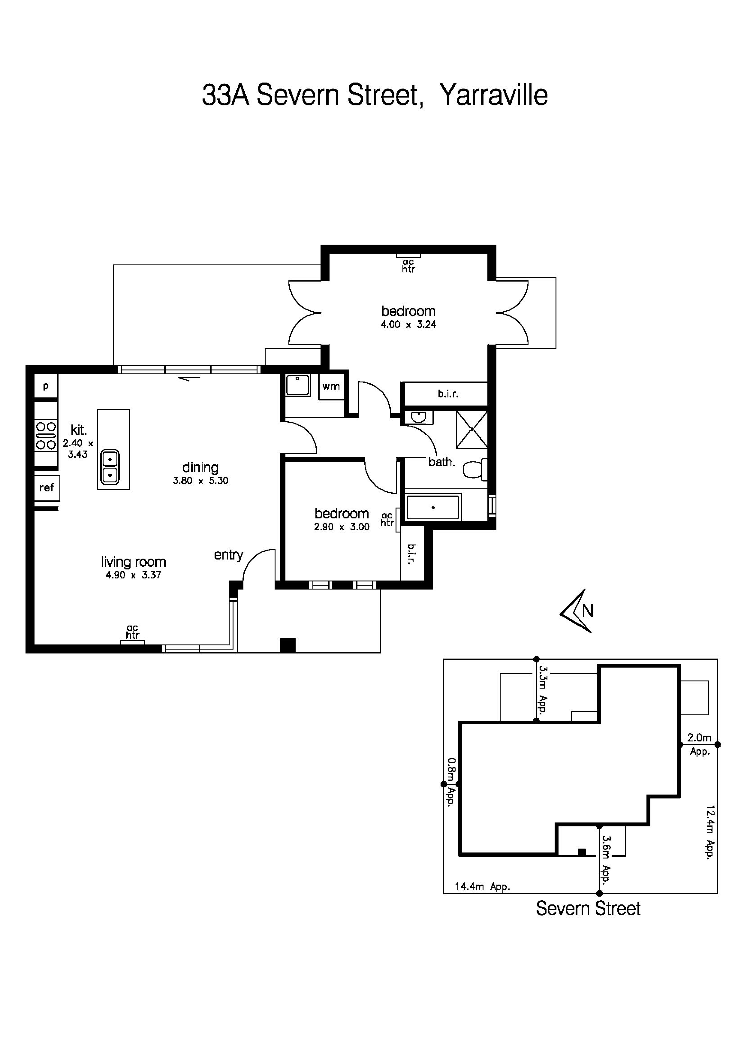 33A Severn Street, YARRAVILLE VIC 3013 - Floorplan