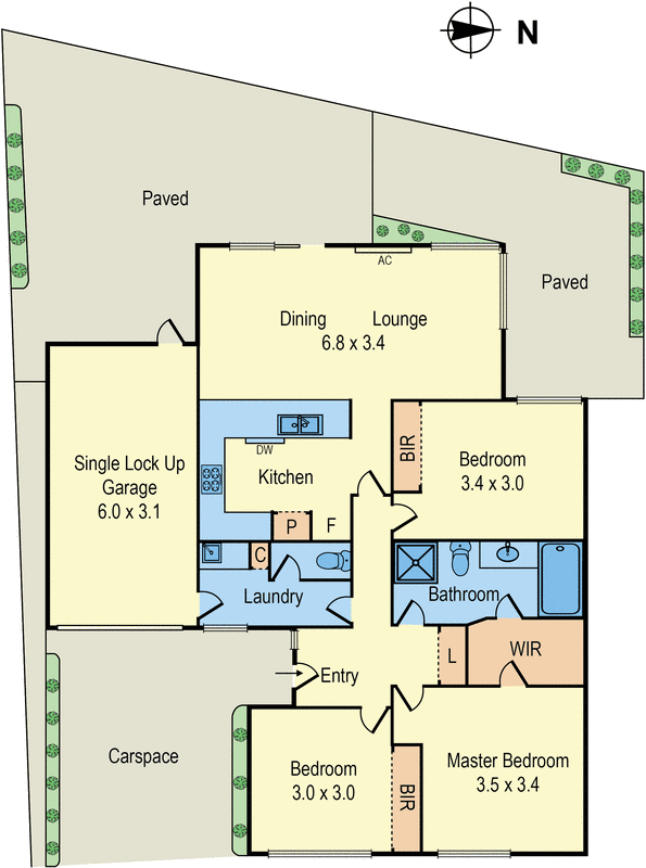 3/4 Belle Crescent, Mordialloc VIC 3195 - Floorplan