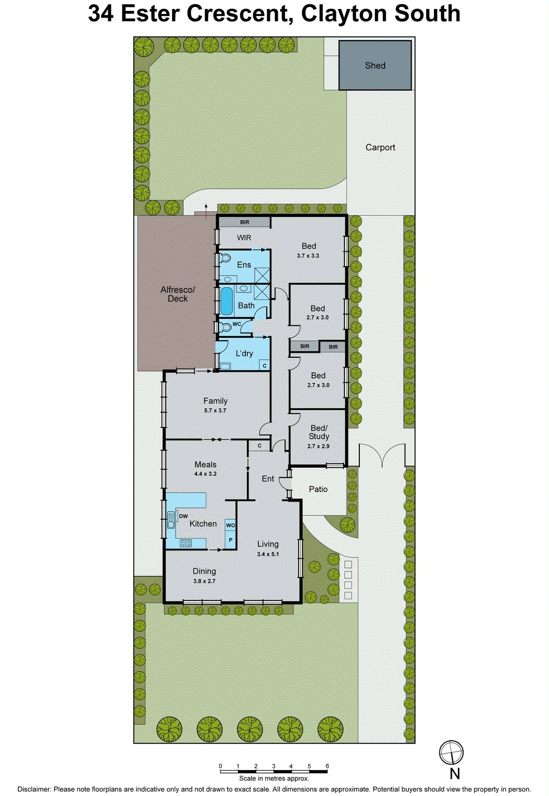 34 Ester Crescent, Clayton South VIC 3169 - Floorplan