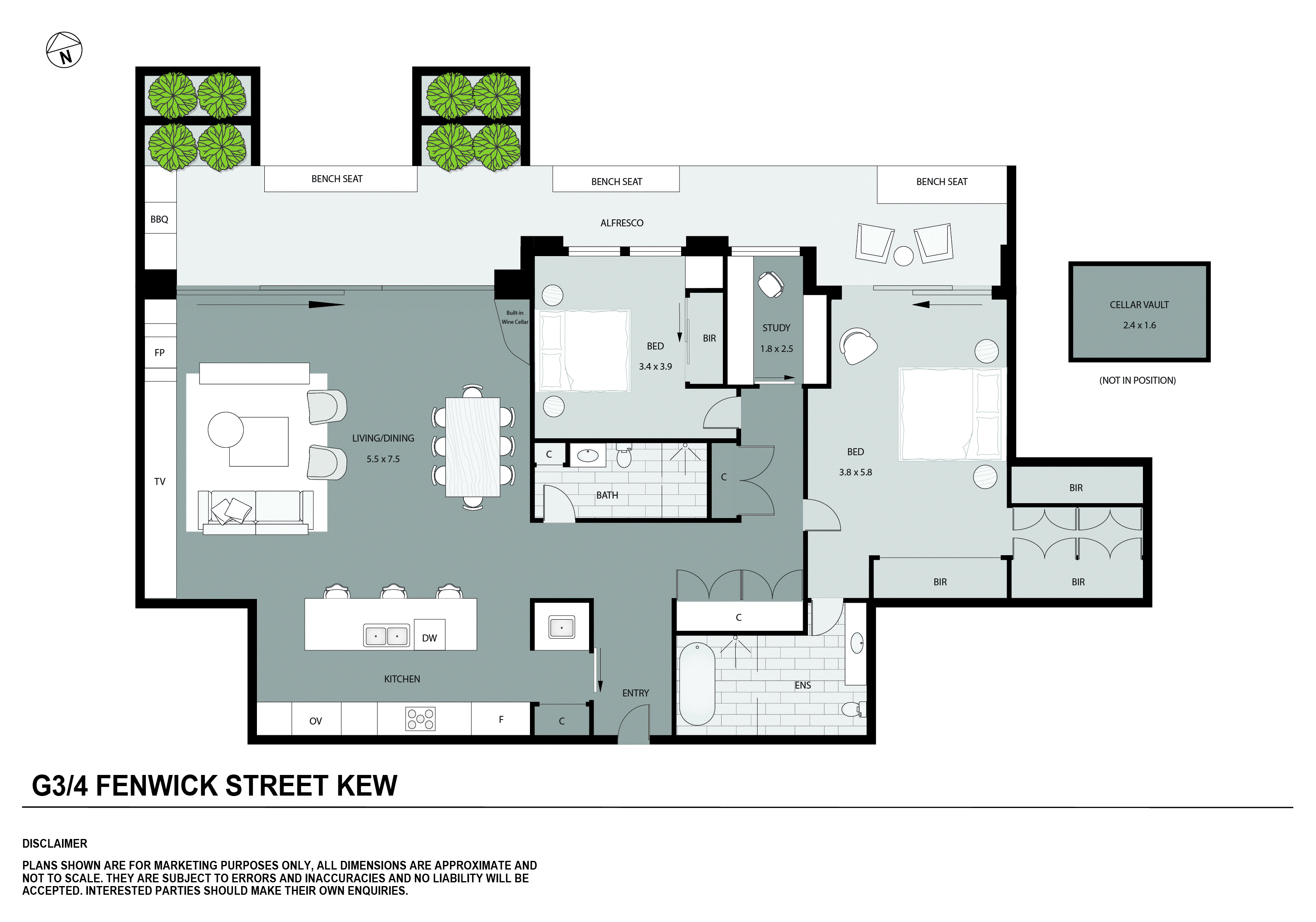 3/4 Fenwick Street, Kew VIC 3101 - Floorplan
