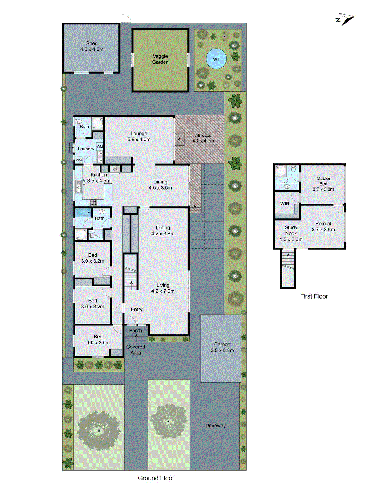 34 Graylea Avenue, Herne Hill VIC 3218 - Floorplan