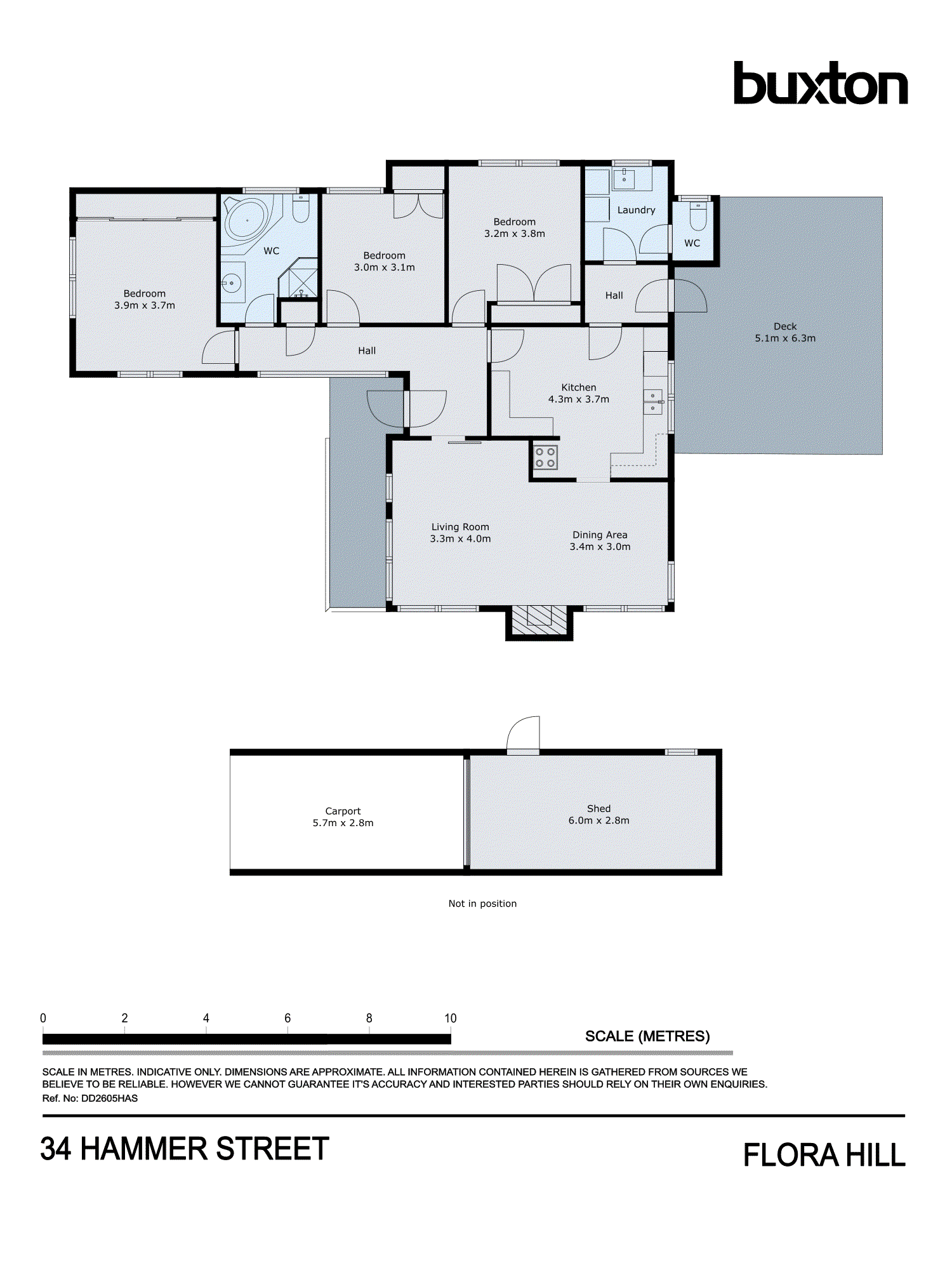 34 Hammer Street, Flora Hill VIC 3550 - Floorplan