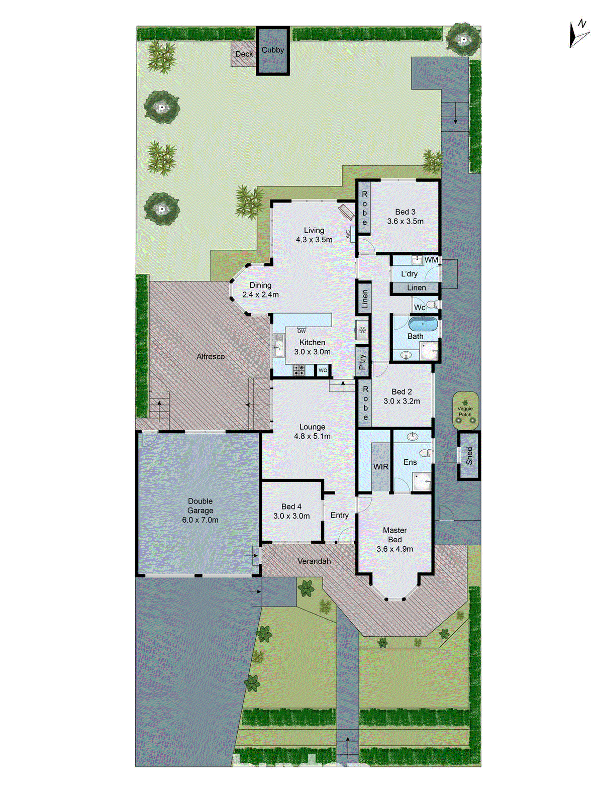 34 Monterey Drive, Waurn Ponds VIC 3216 - Floorplan