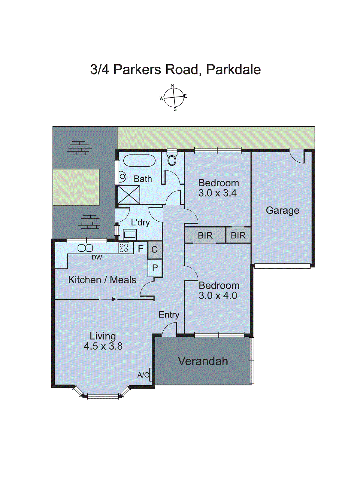 3/4 Parkers Road, Parkdale VIC 3195 - Floorplan