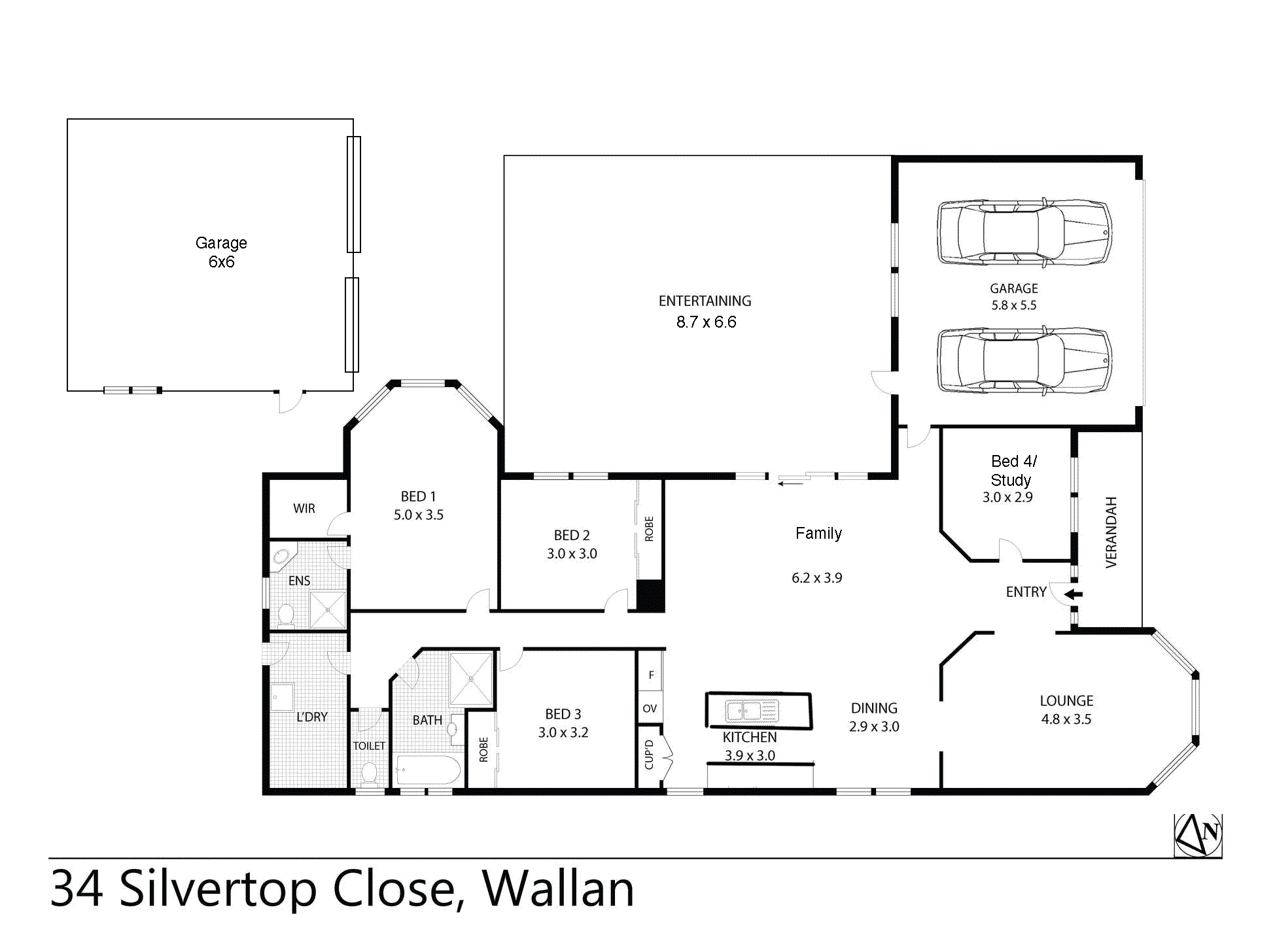 34 Silvertop Close, Wallan VIC 3756 - Floorplan