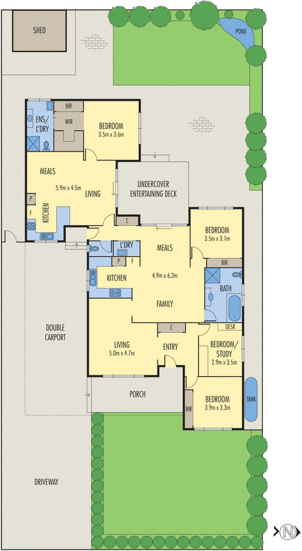 34 Springs Road, Clarinda VIC 3169 - Floorplan