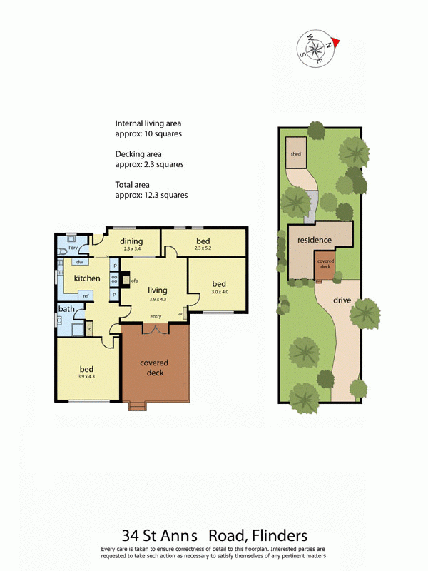 34 St Anns Road, FLINDERS VIC 3929 - Floorplan