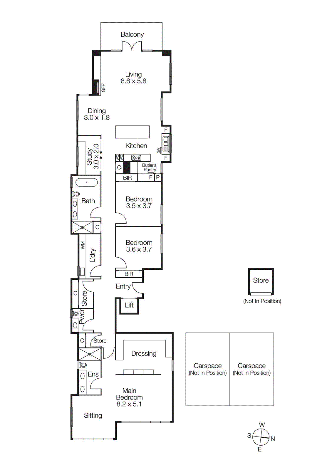 3/4 Well Street, Brighton VIC 3186 - Floorplan