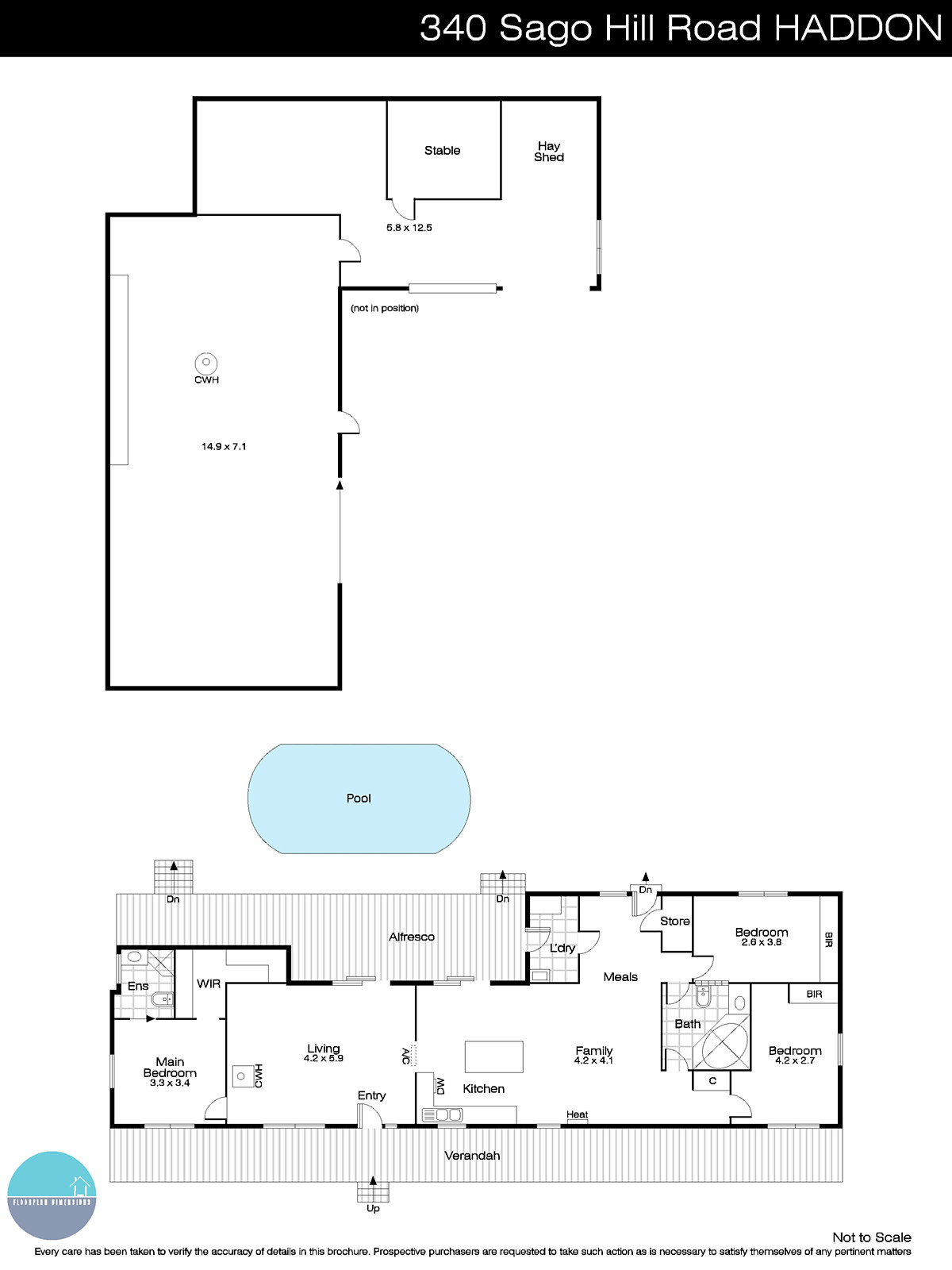 340 Sago Hill Road, Haddon VIC 3351 - Floorplan