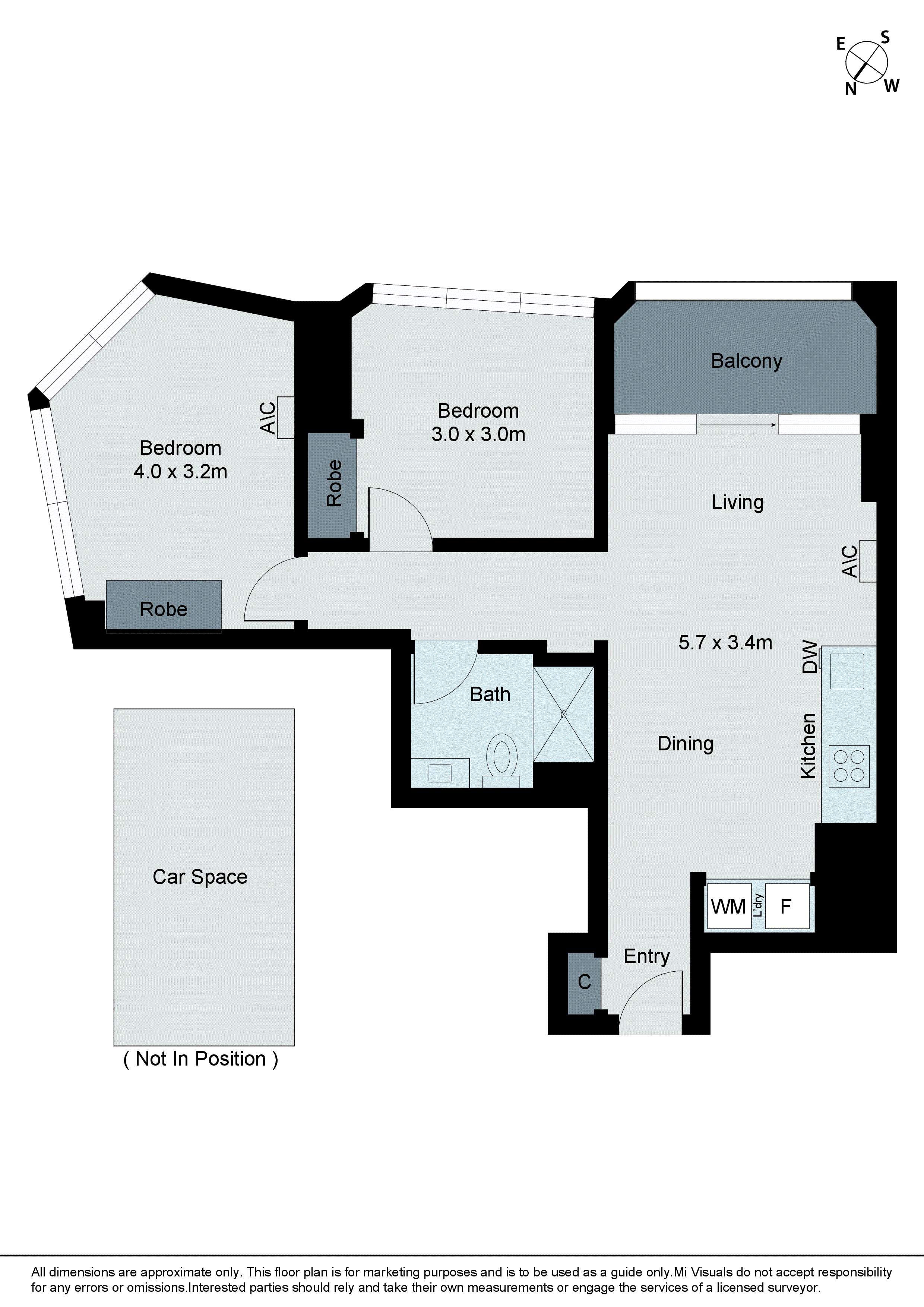 3404/442-450 Elizabeth Street, Melbourne VIC 3000 - Floorplan
