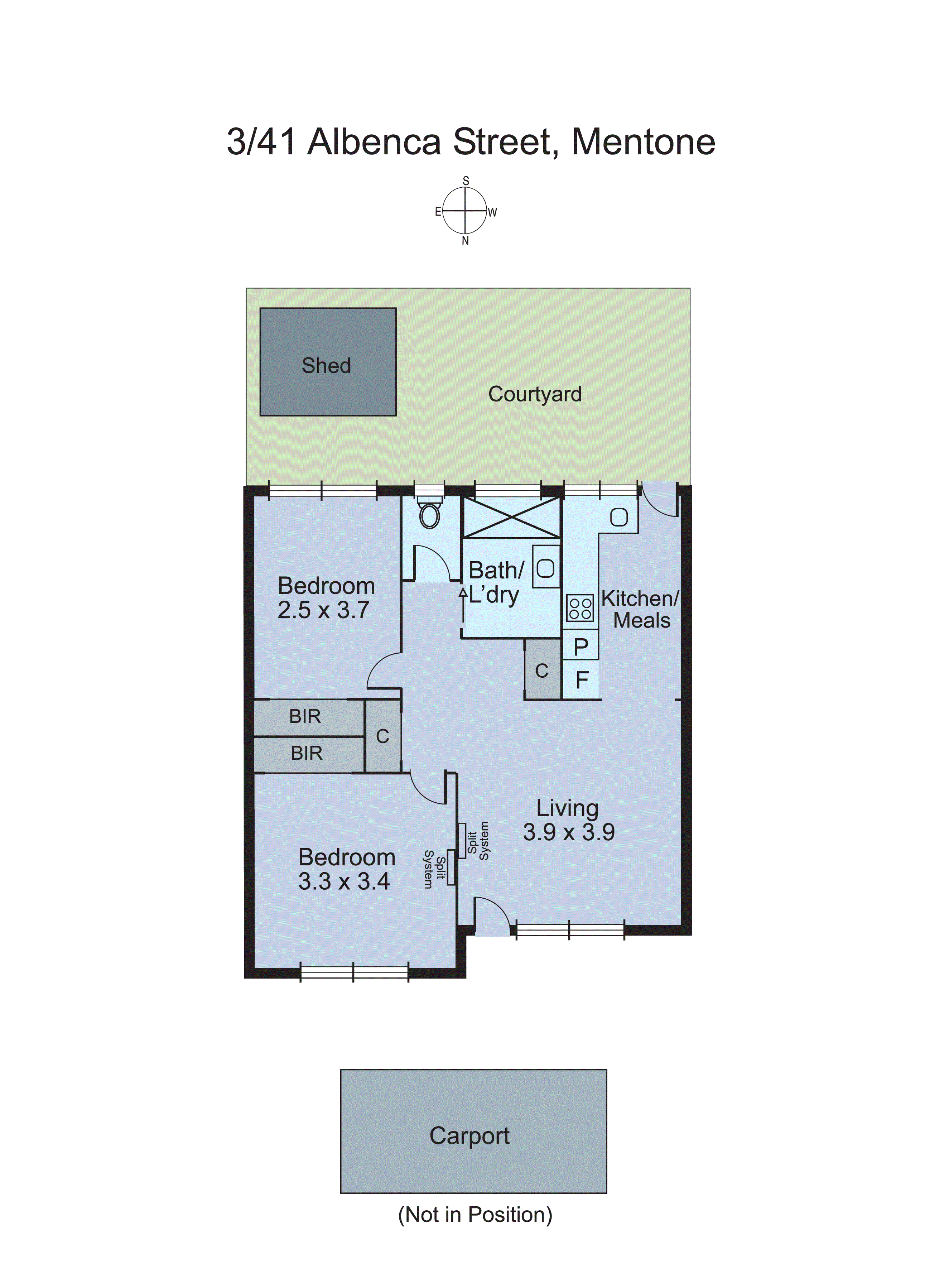 3/41 Albenca Street, Mentone VIC 3194 - Floorplan