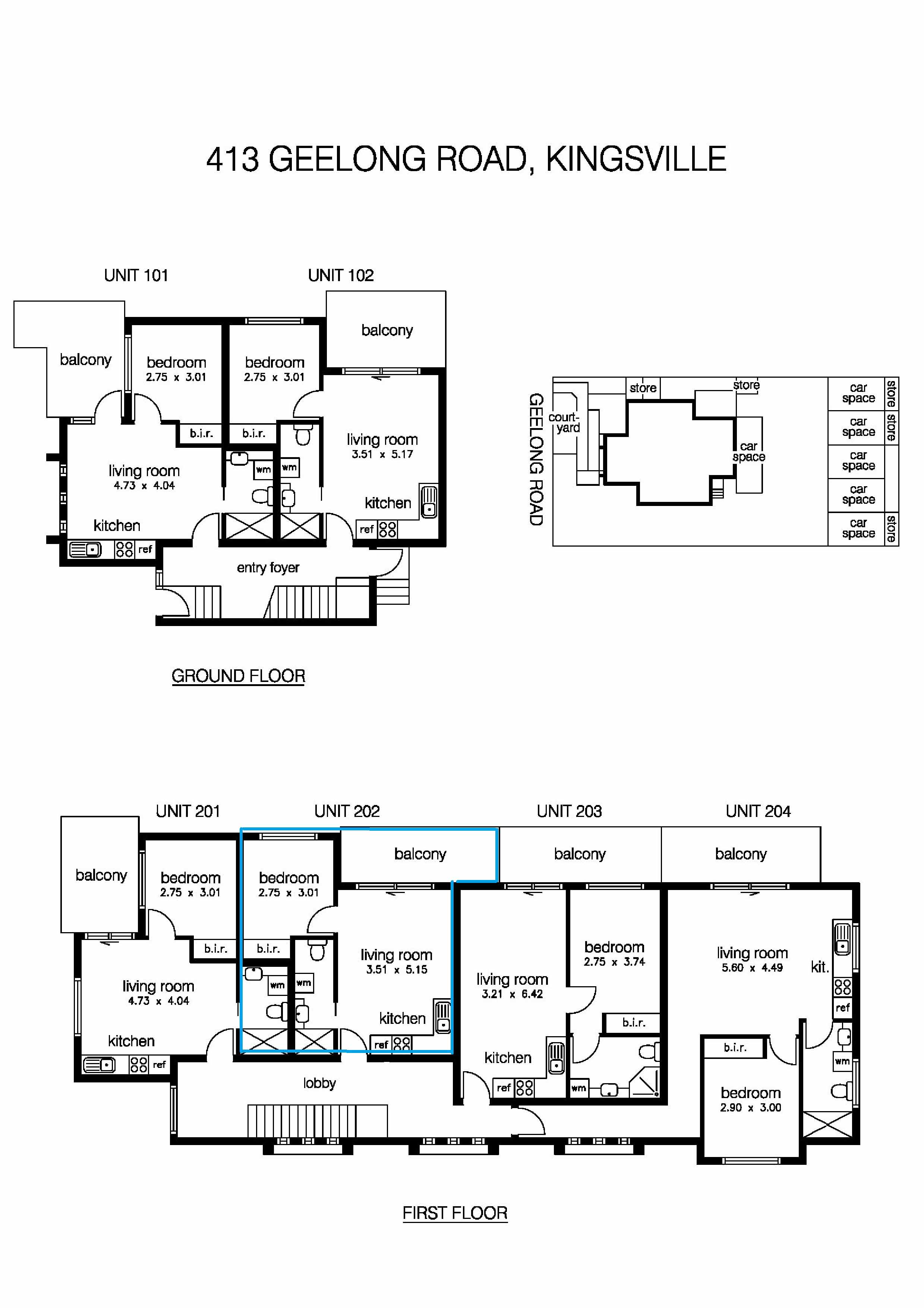 3/413 Geelong Road, KINGSVILLE VIC 3012 - Floorplan