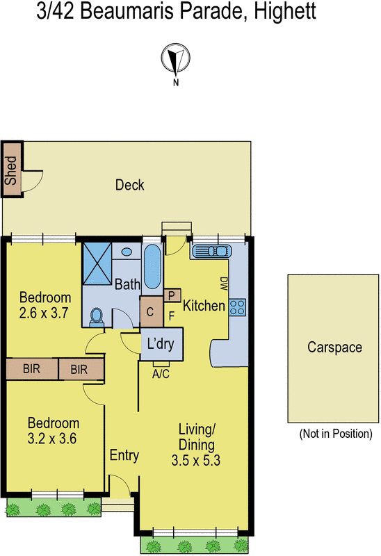 3/42 Beaumaris Parade, Highett VIC 3190 - Floorplan