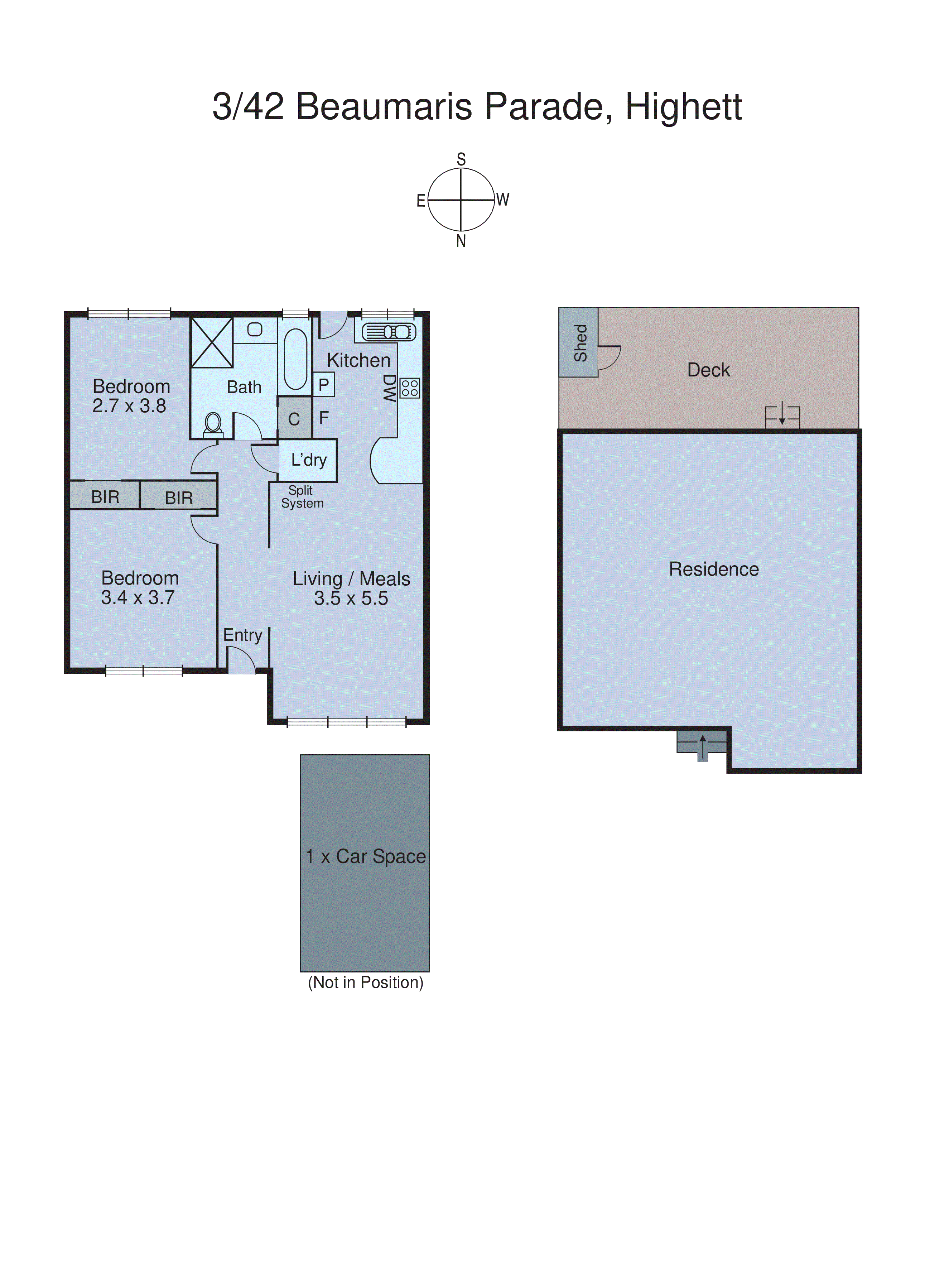 3/42 Beaumaris Parade, Highett VIC 3190 - Floorplan