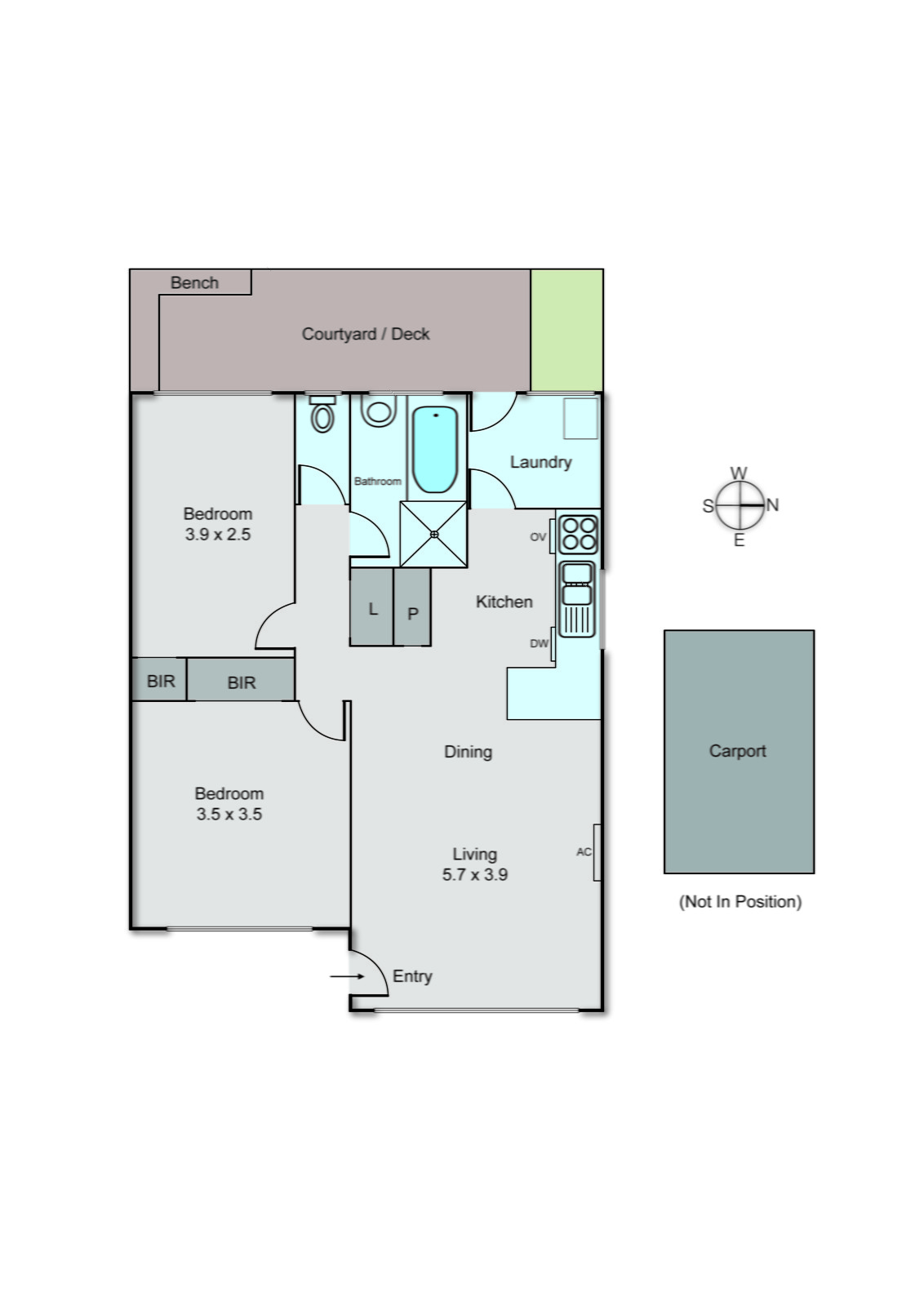 3/42 Flinders Street, Mentone VIC 3194 - Floorplan