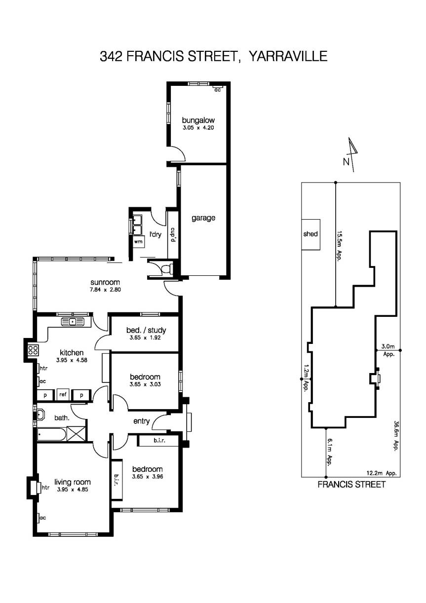 342 Francis Street, YARRAVILLE VIC 3013 - Floorplan