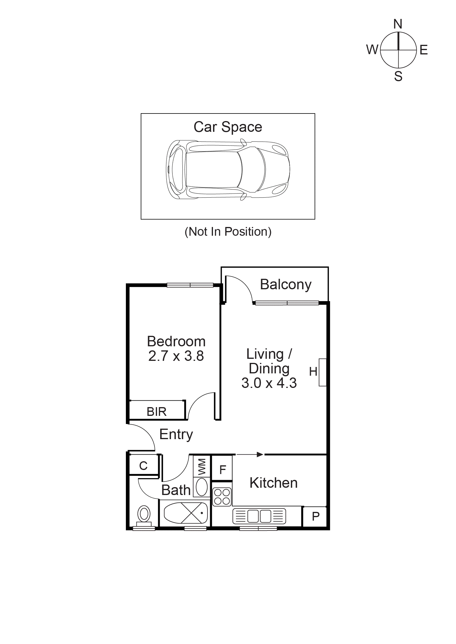 3/43 Grandview Grove, Prahran VIC 3181 - Floorplan