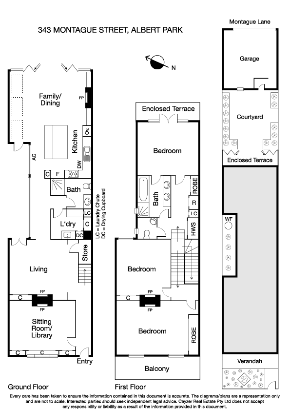 343 Montague Street, ALBERT PARK VIC 3206 - Floorplan