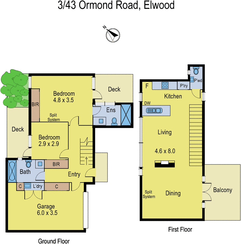 3/43 Ormond Road, Elwood VIC 3184 - Floorplan