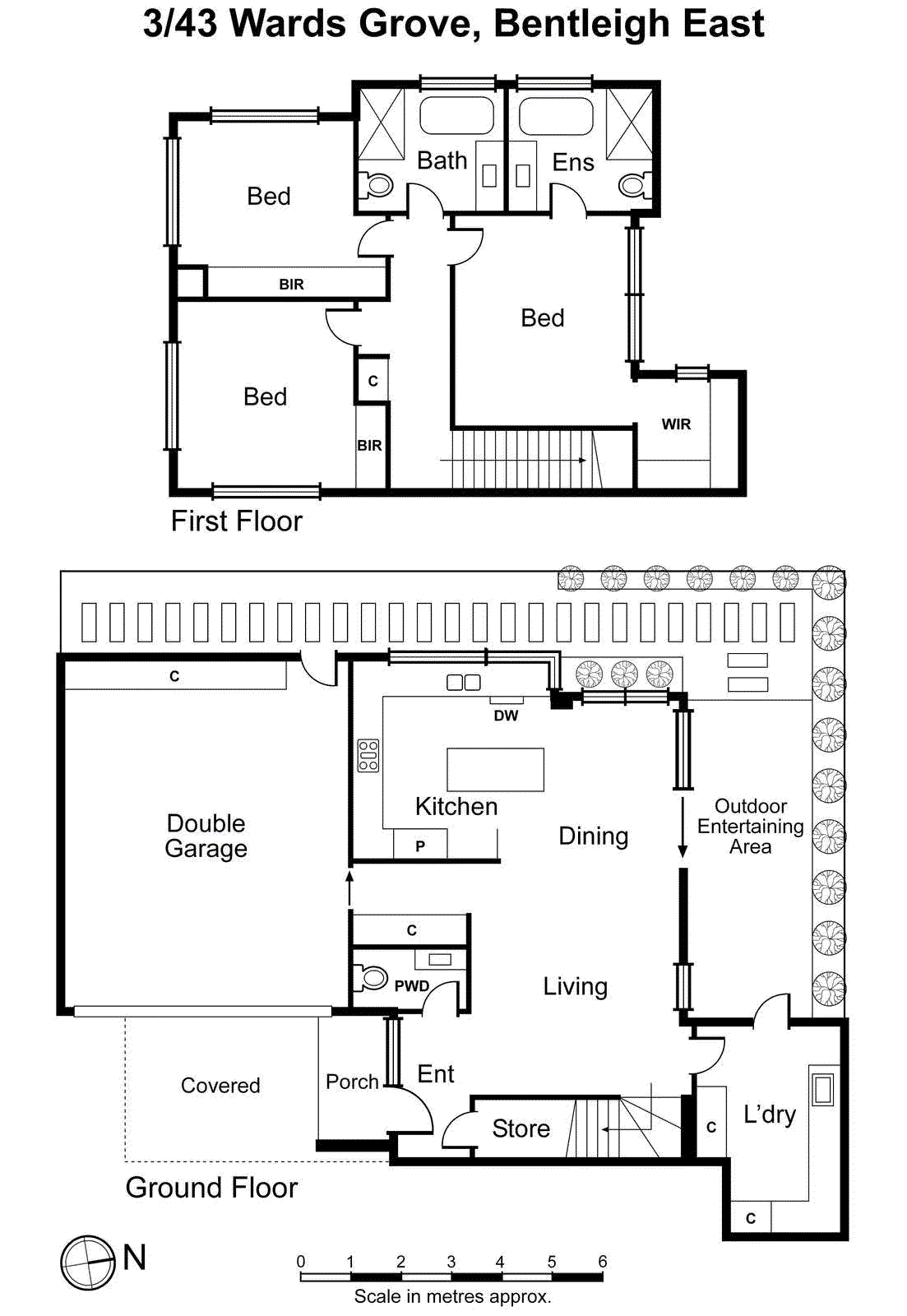 3/43 Wards Grove, Bentleigh East VIC 3165 - Floorplan