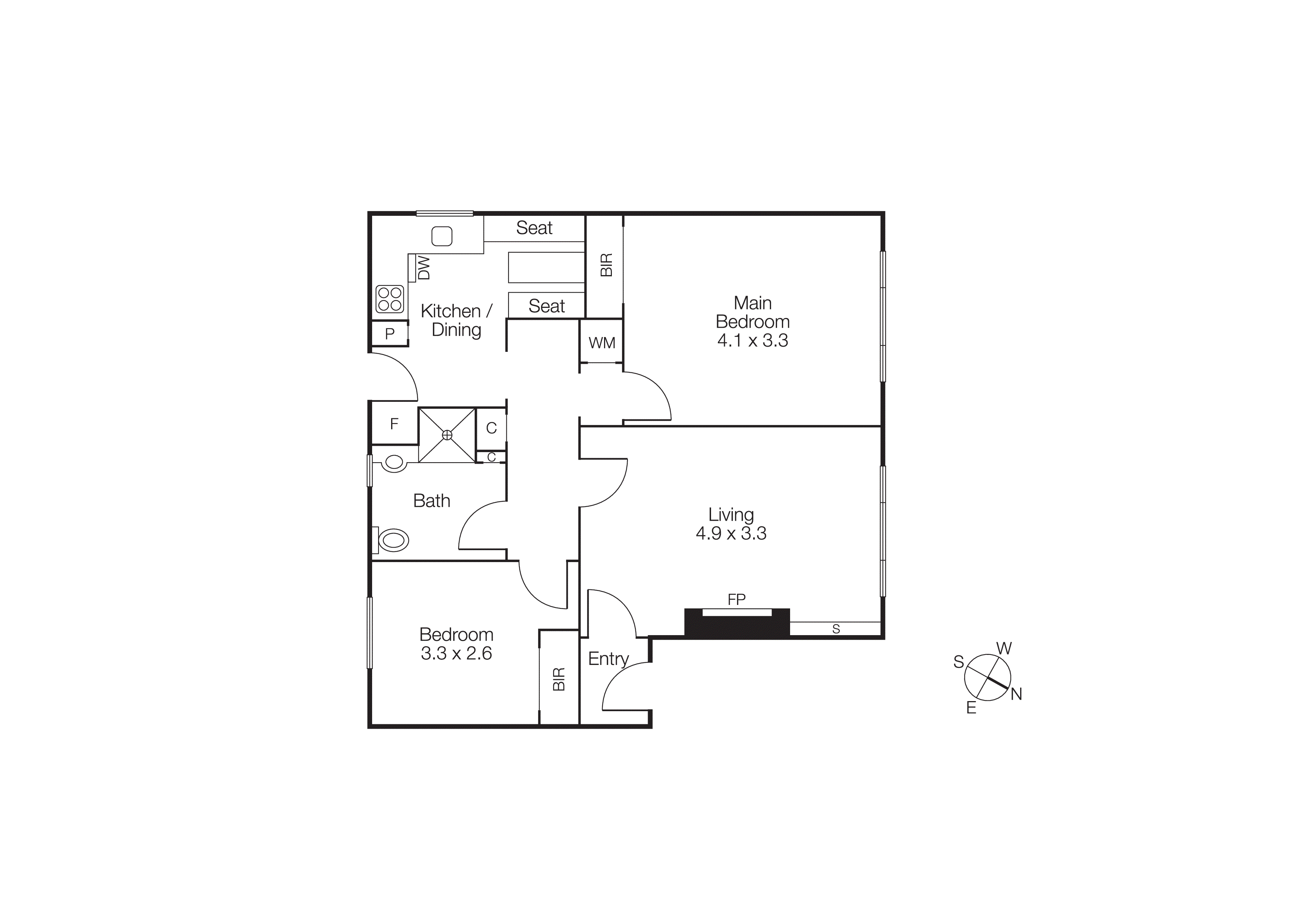 3/44 Eildon Road, St Kilda VIC 3182 - Floorplan