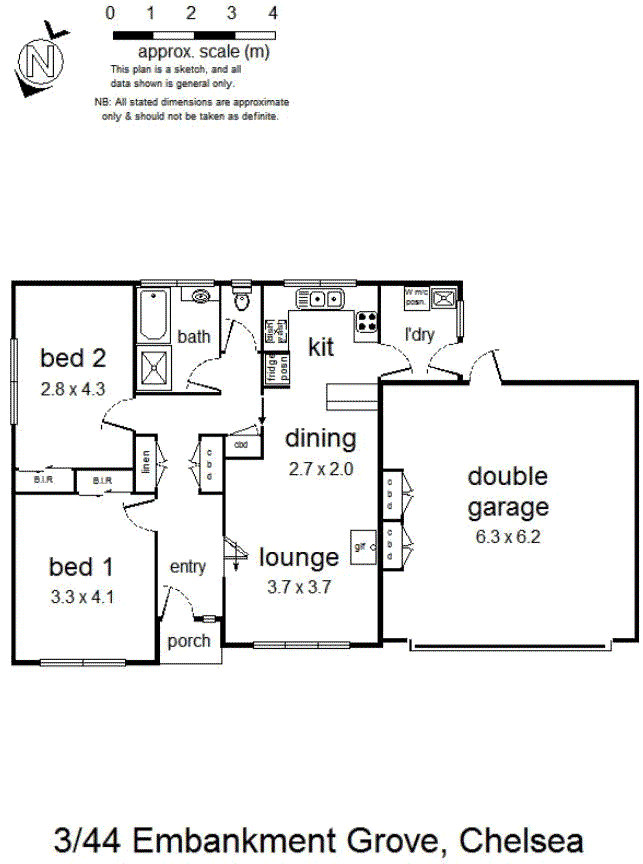 3/44 Embankment Grove, Chelsea VIC 3196 - Floorplan