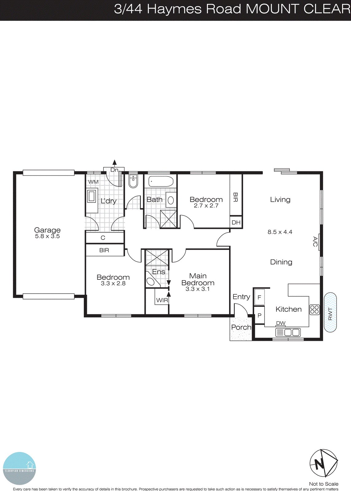 3/44 Haymes Road, Mount Clear VIC 3350 - Floorplan
