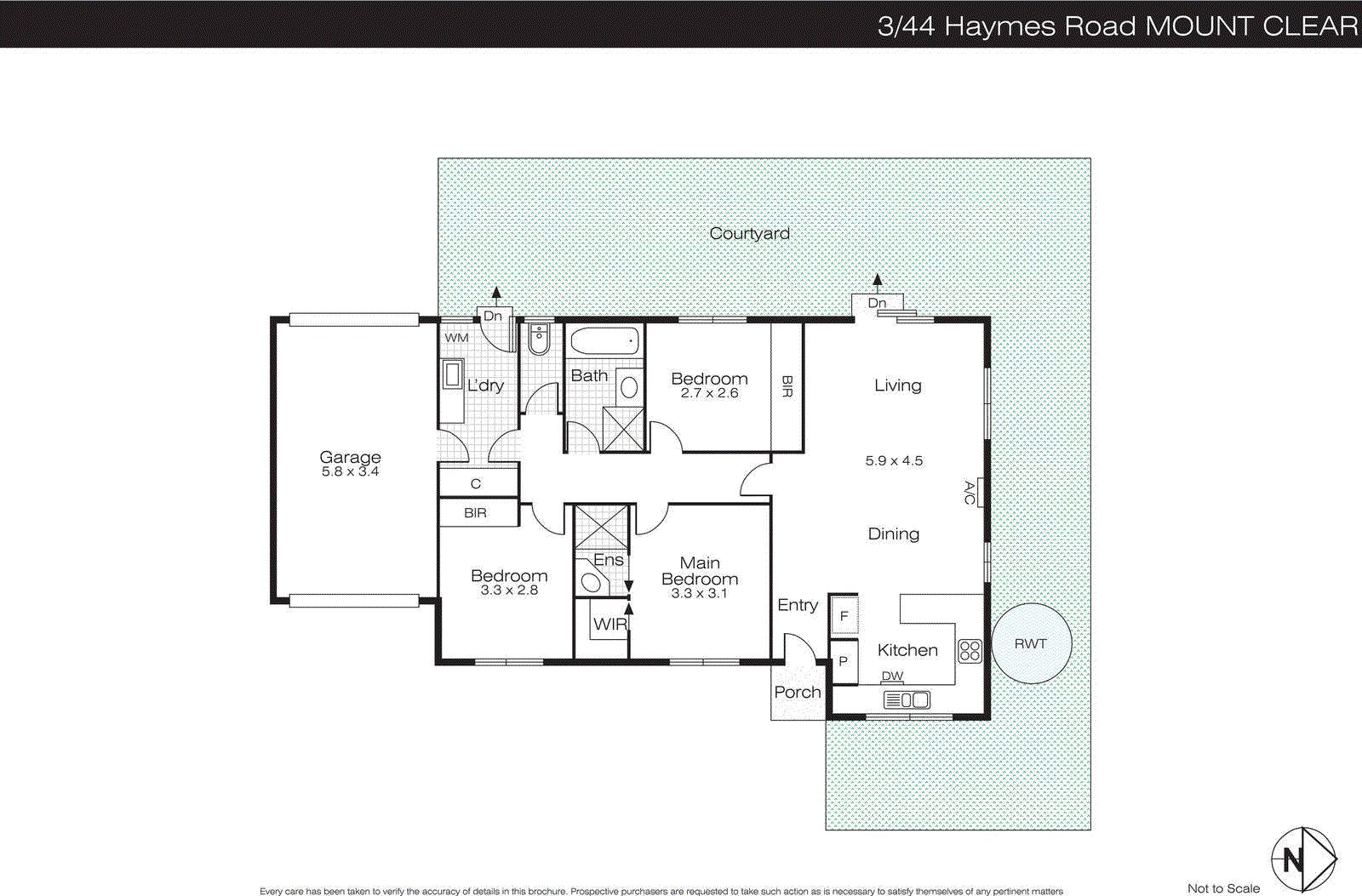3/44 Haymes Road, Mount Clear VIC 3350 - Floorplan