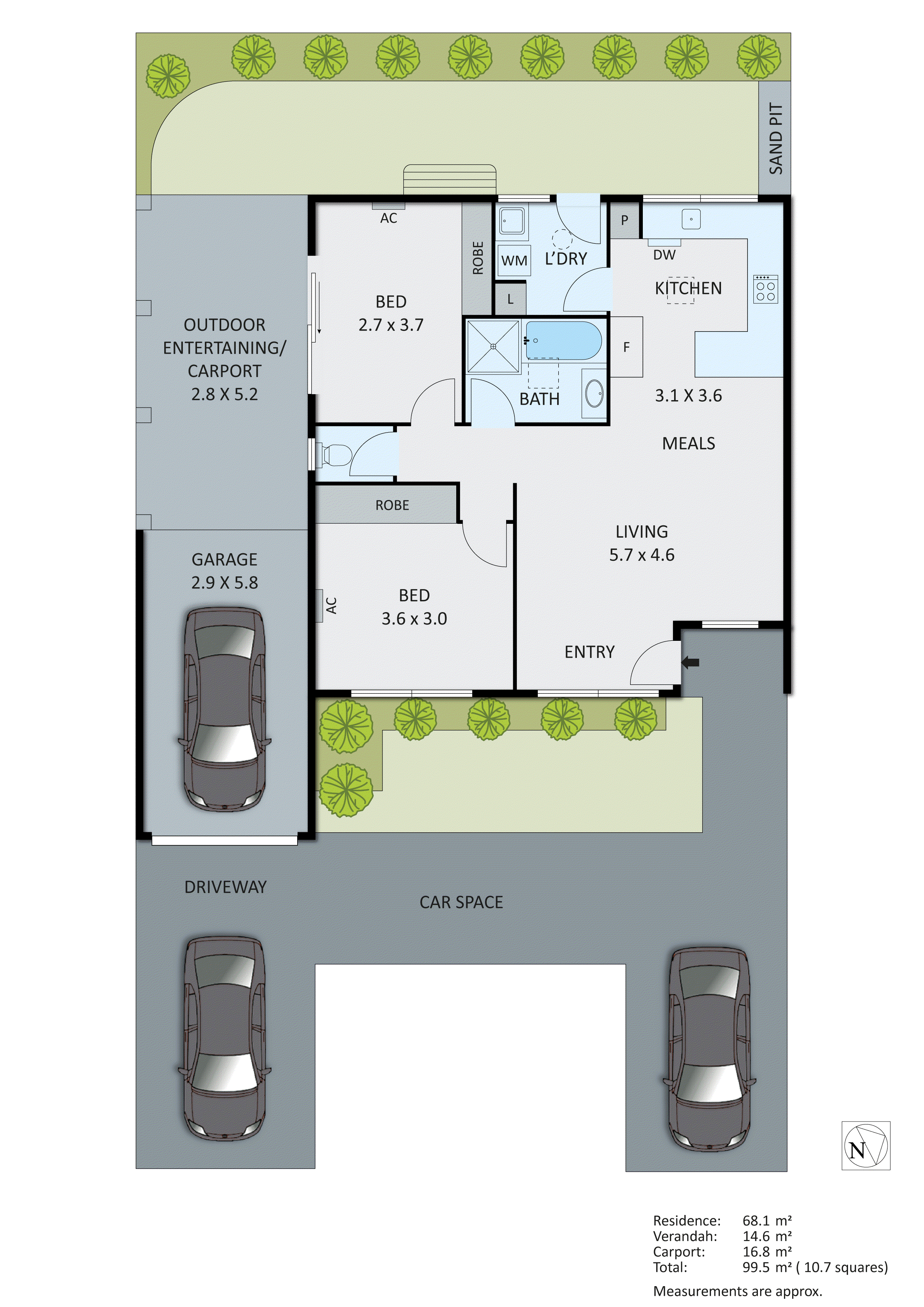 3/44 Lower Dandenong Road, Mentone VIC 3194 - Floorplan