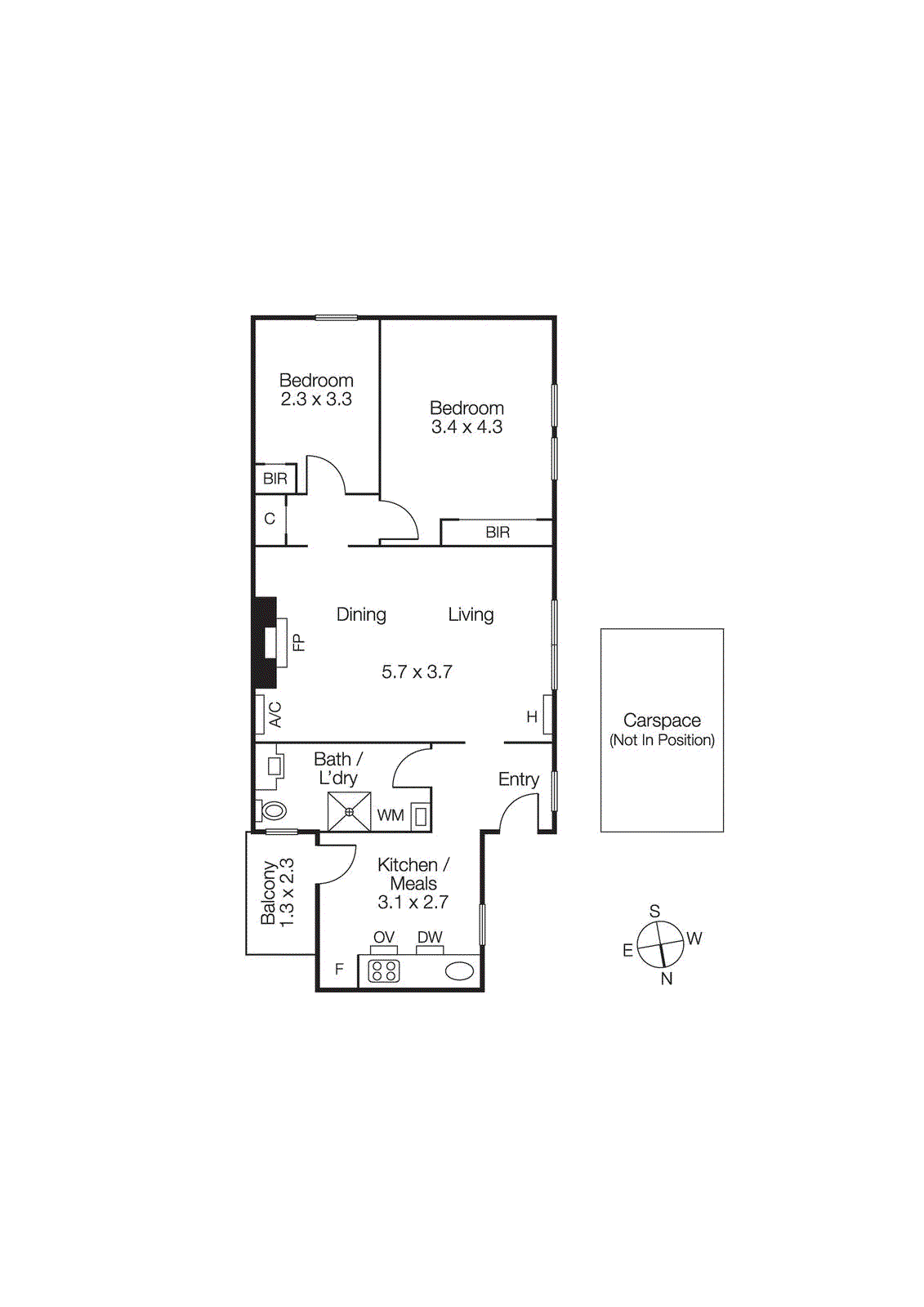 3/44 Wellington Street, St Kilda VIC 3182 - Floorplan