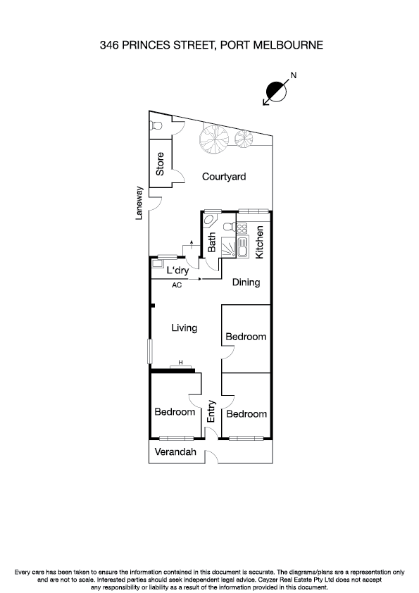 346 Princes Street, PORT MELBOURNE VIC 3207 - Floorplan