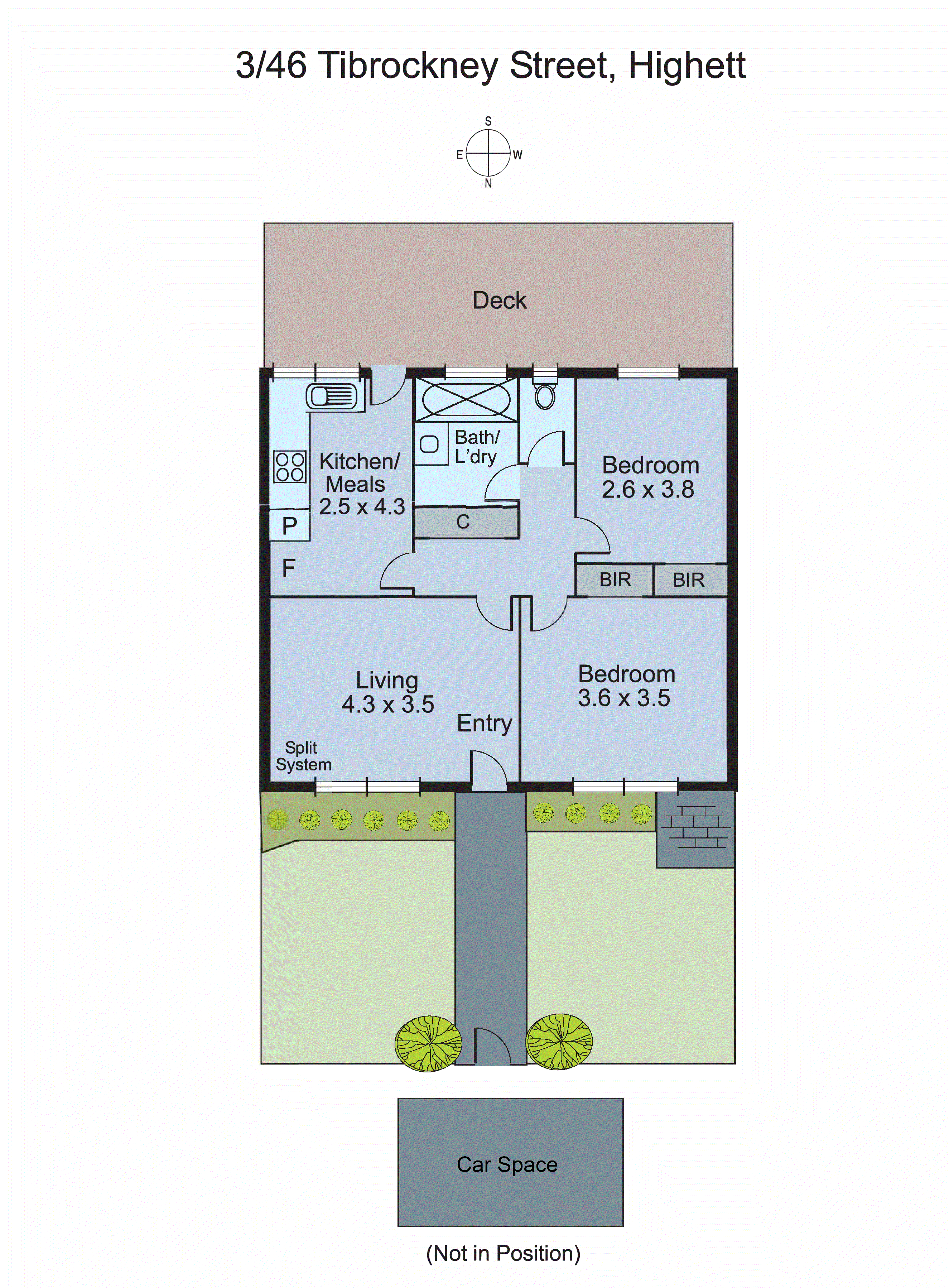 3/46 Tibrockney Street, Highett VIC 3190 - Floorplan