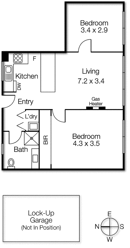 34/78 Queens Road, Melbourne VIC 3004 - Floorplan