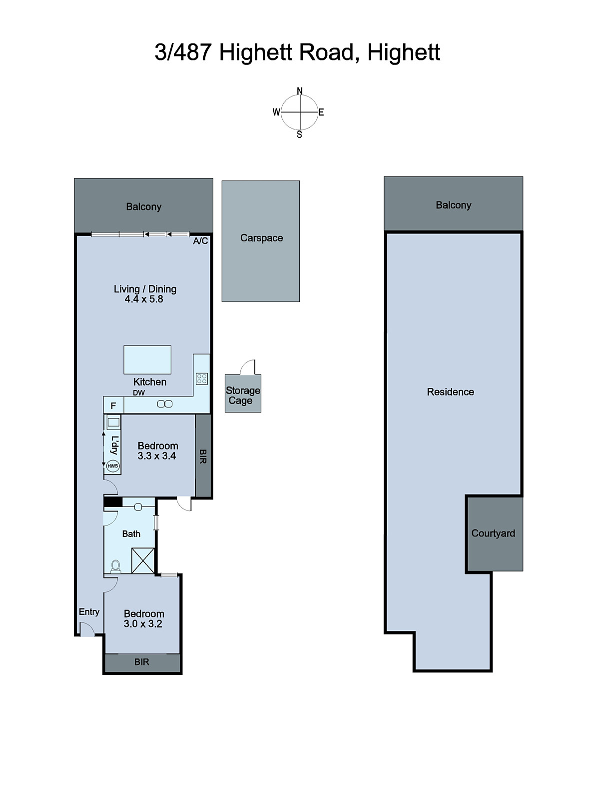 3/487 Highett Road, Highett VIC 3190 - Floorplan