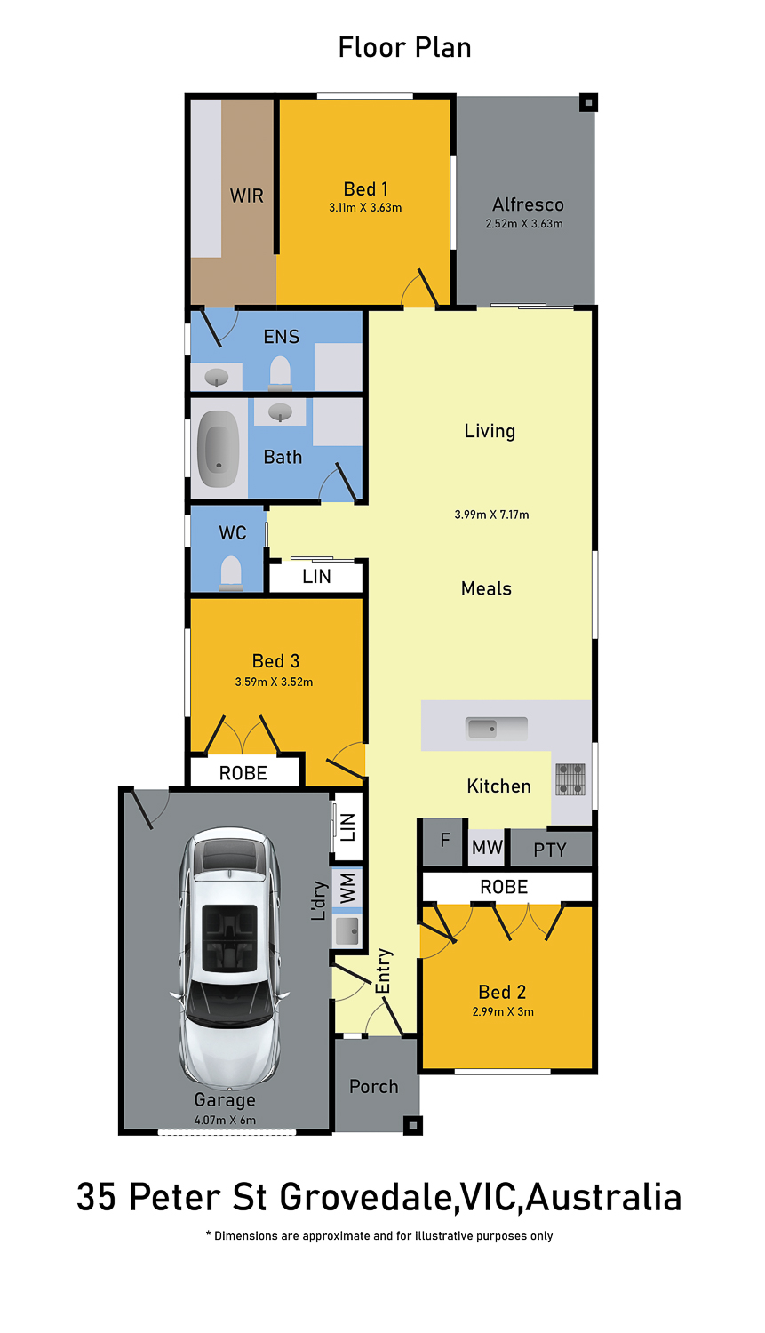 35 Peter Street, GROVEDALE VIC 3216 - Floorplan