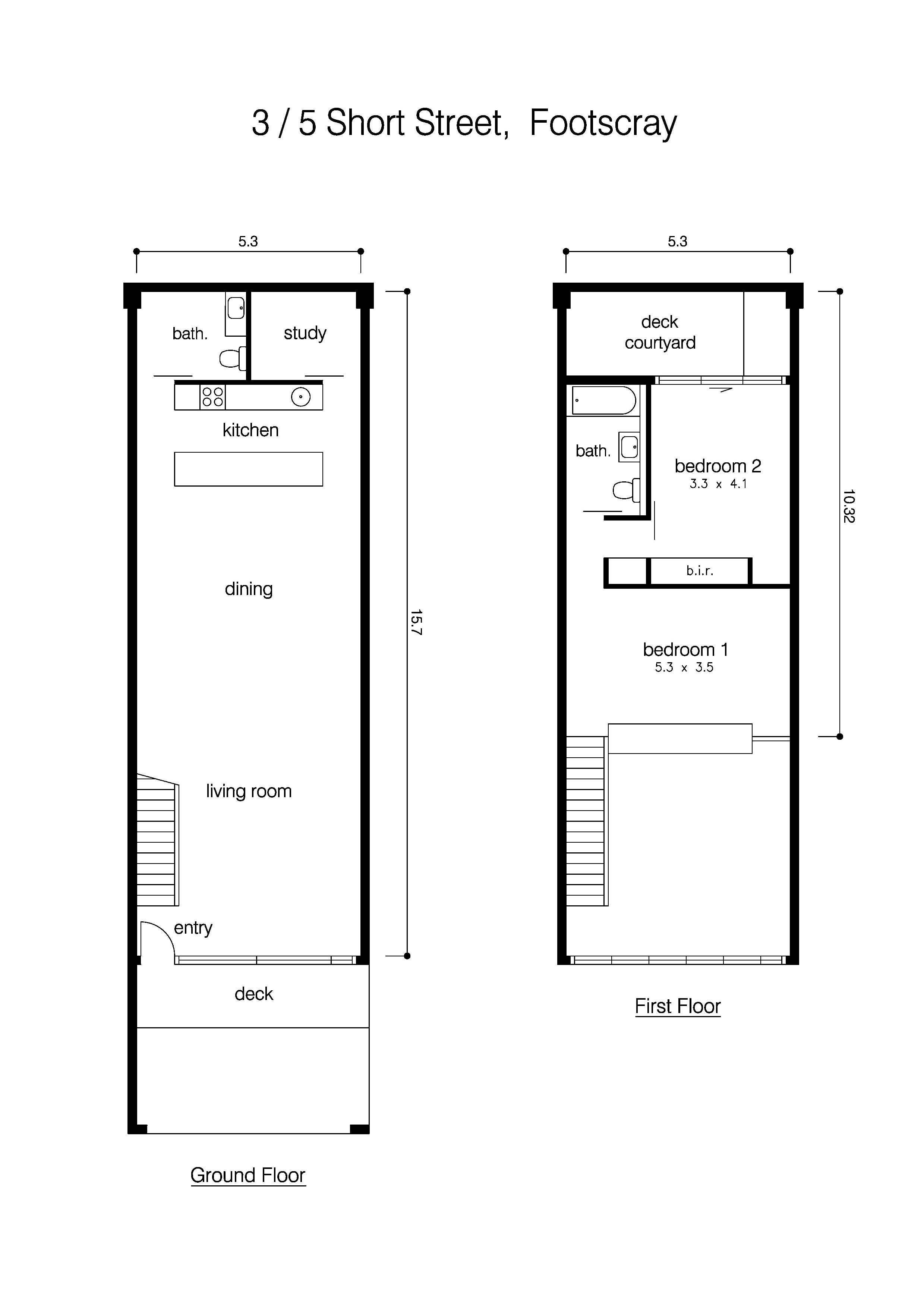 3/5 Short Street, FOOTSCRAY VIC 3011 - Floorplan